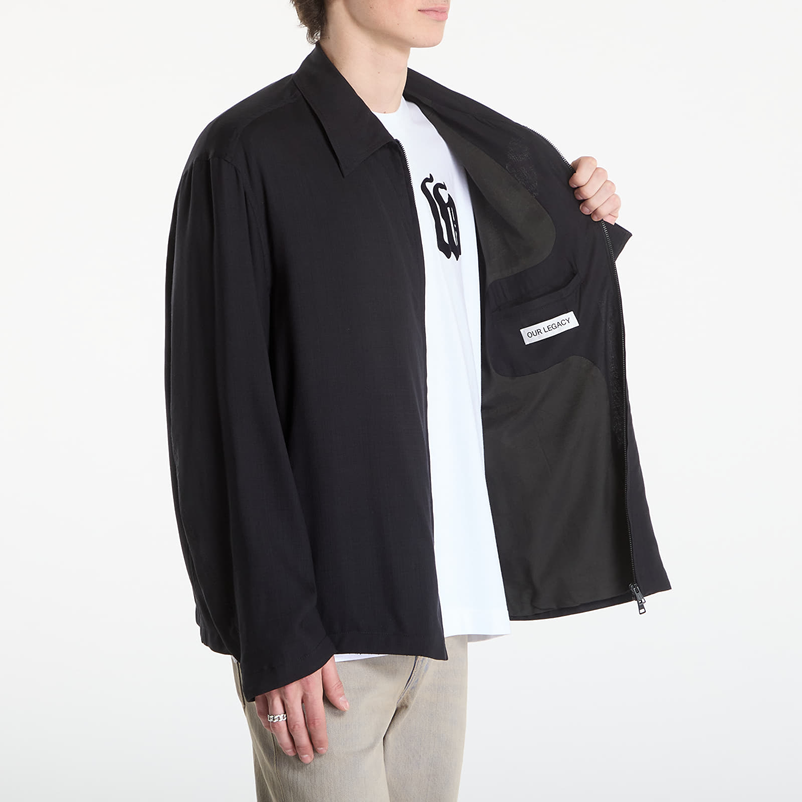Jakne  OUR LEGACY Evolved Jacket Eclipse Black Merino Voile