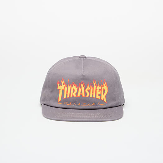 Gorra Thrasher Printed Flame Snapback Grey
