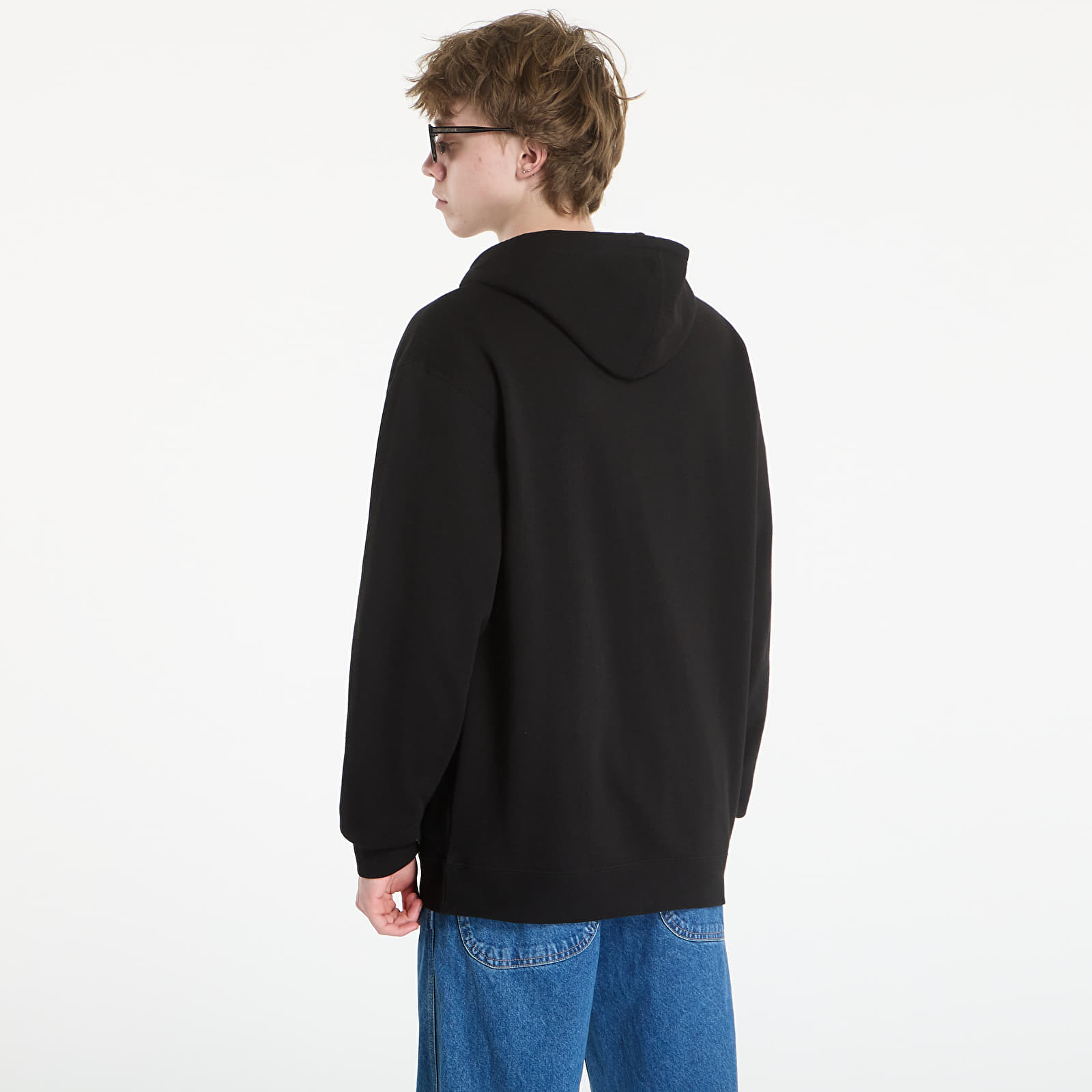 Регланы и толстовки Thrasher Flame Embroidered Zip Hoodie Black