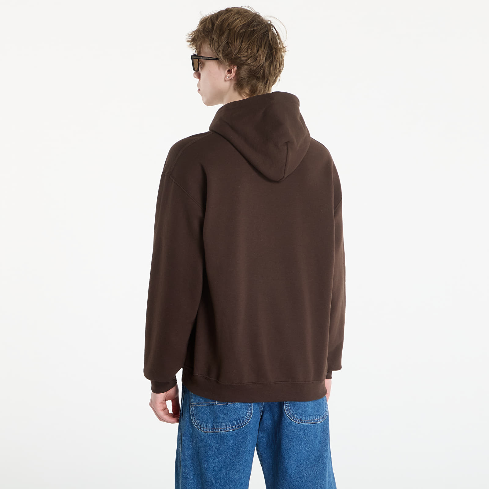 Регланы и толстовки Thrasher Skate Mag Hood Dark Chocolate/ White