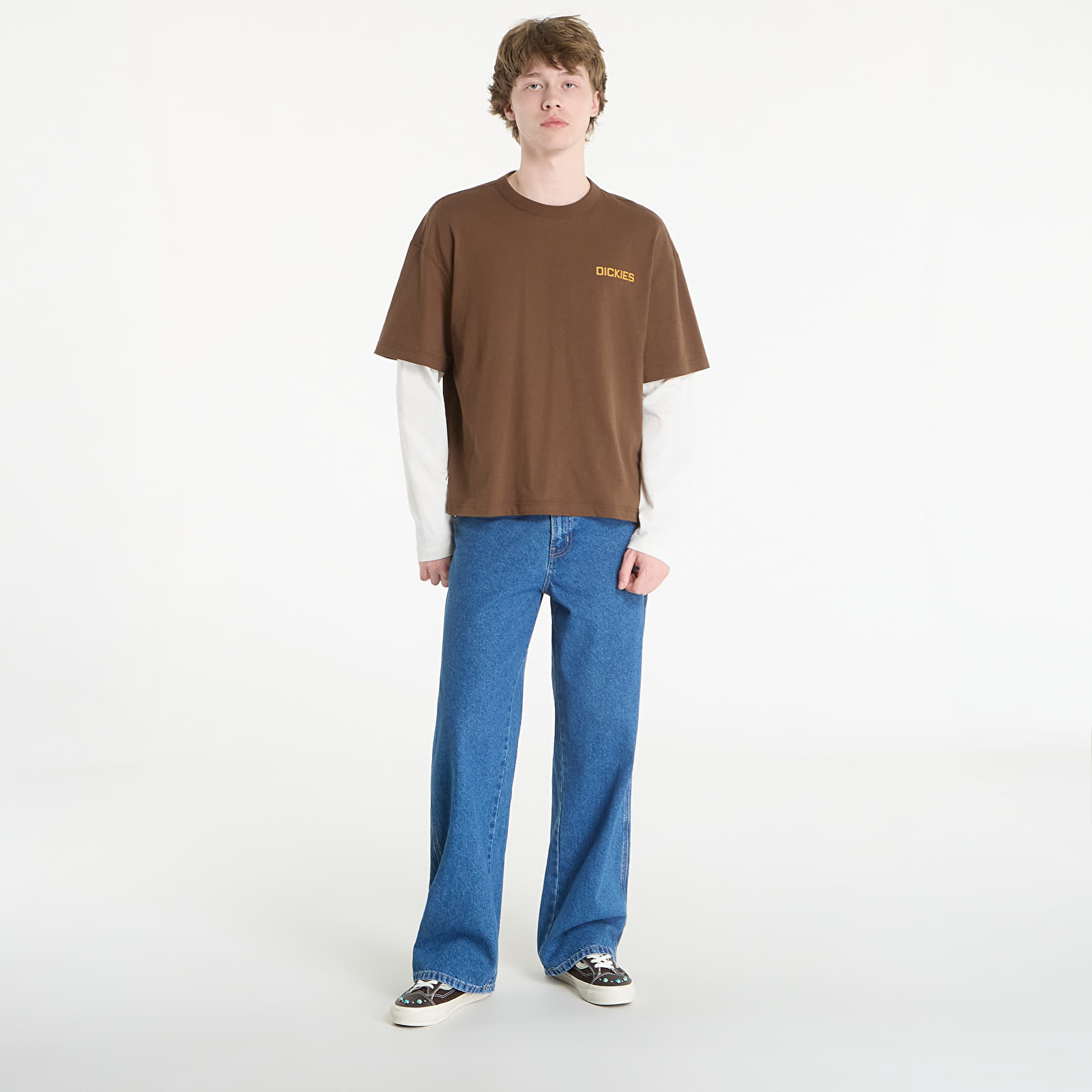 Футболки Dickies Payson 2-in-1 Tee Timber Brown