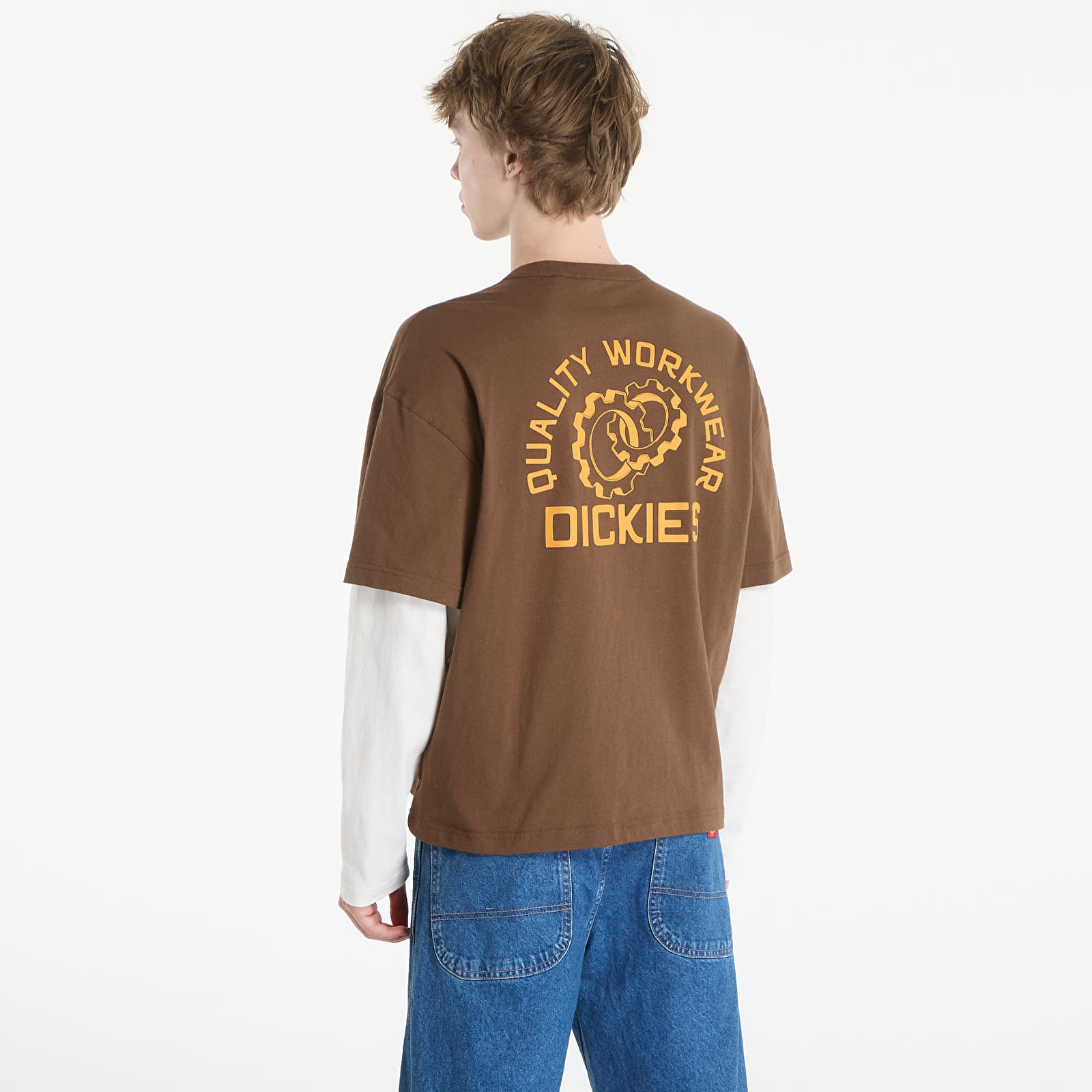 Футболки Dickies Payson 2-in-1 Tee Timber Brown