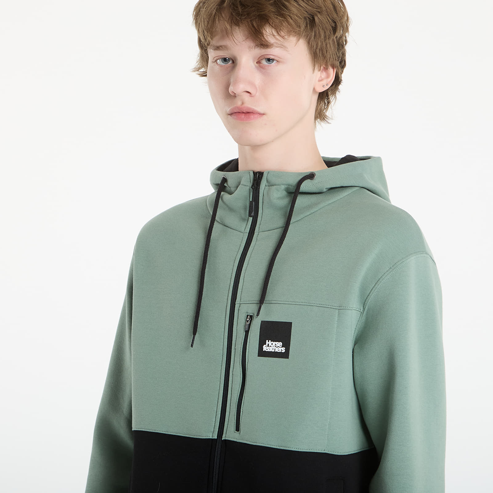 Felpe Horsefeathers Vick Sweatshirt Iceberg Green/ Black