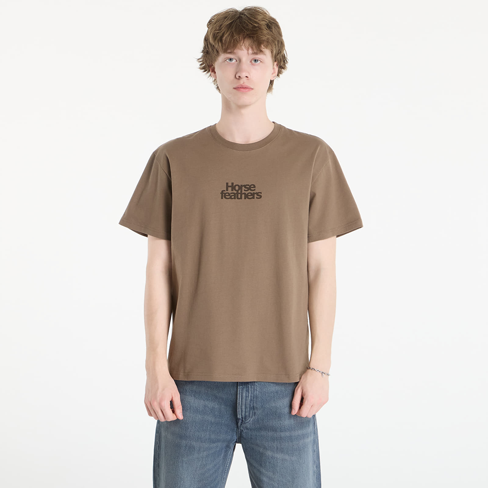 Тениска Horsefeathers Strict T-Shirt Fossil M