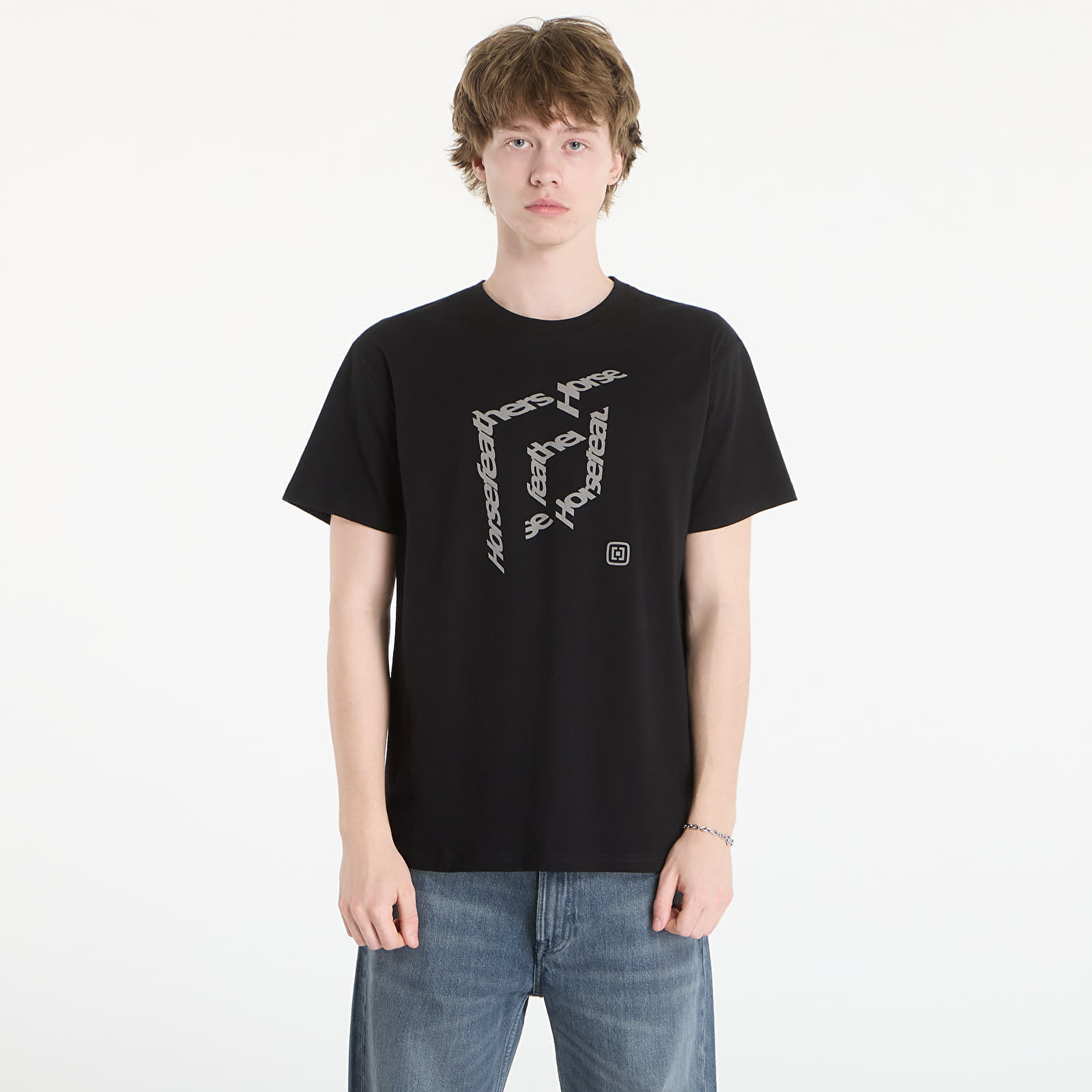 Тениска Horsefeathers Cube T-Shirt Black M