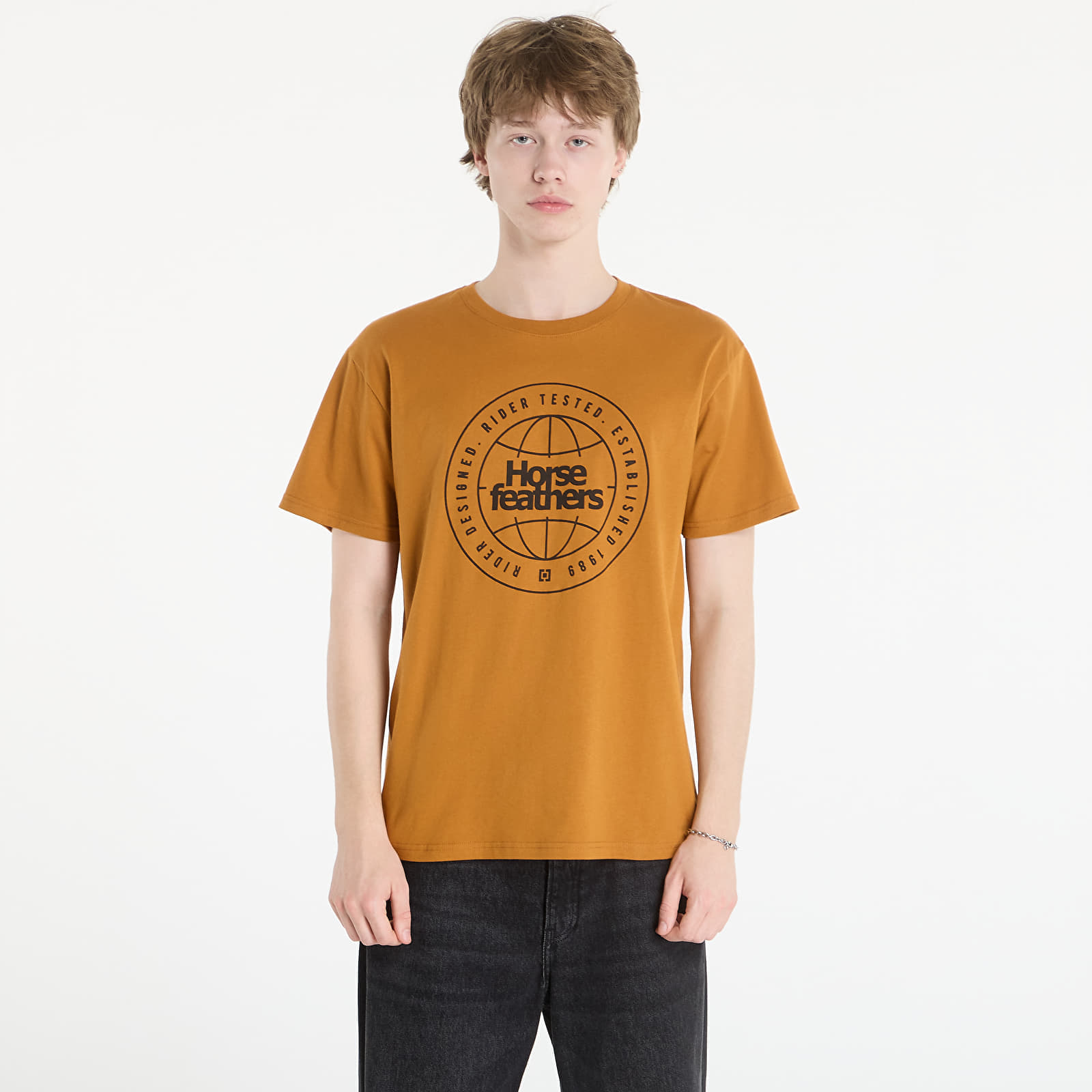 Тениска Horsefeathers Global T-Shirt Pumpkin L
