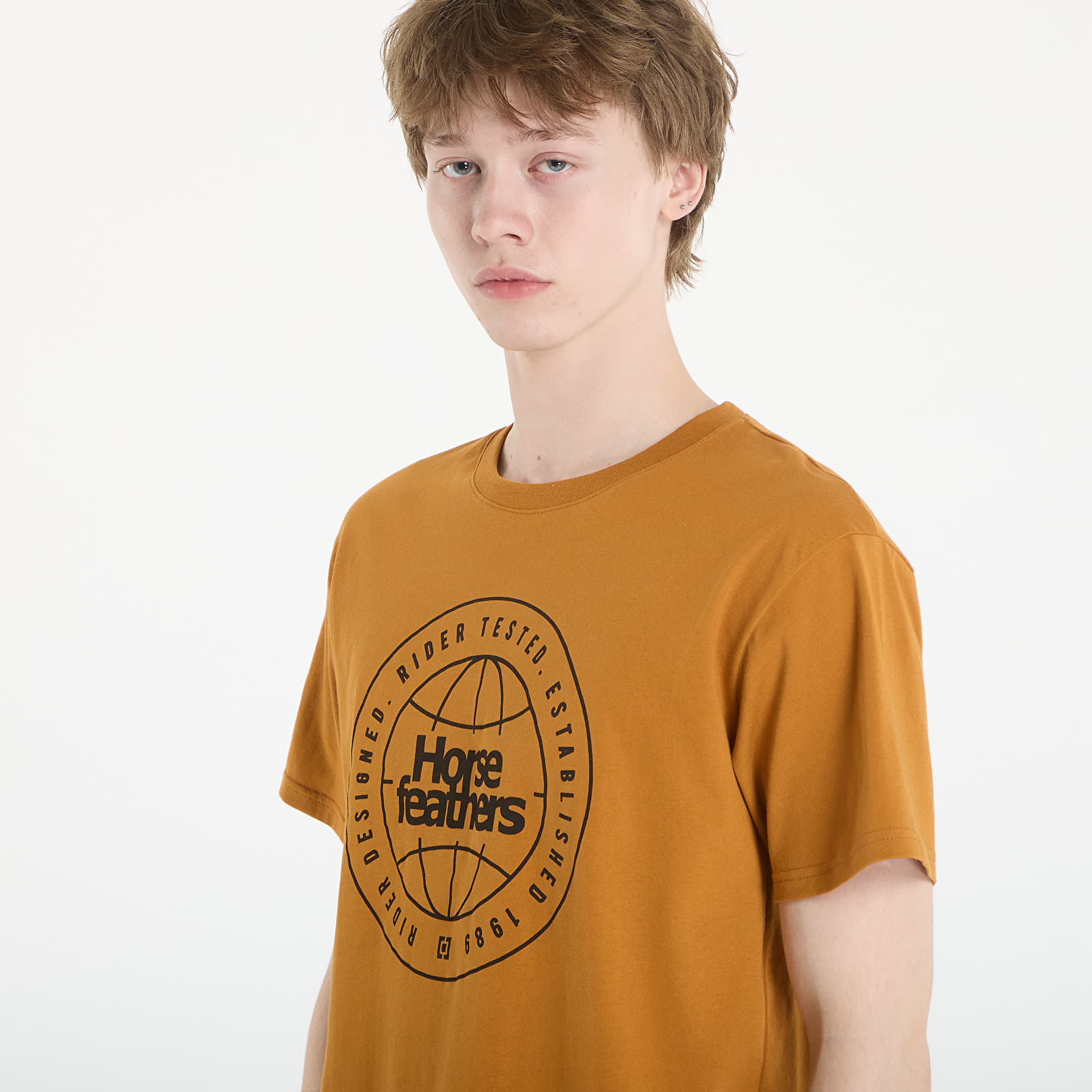   Μπλούζες Horsefeathers Global T-Shirt Pumpkin