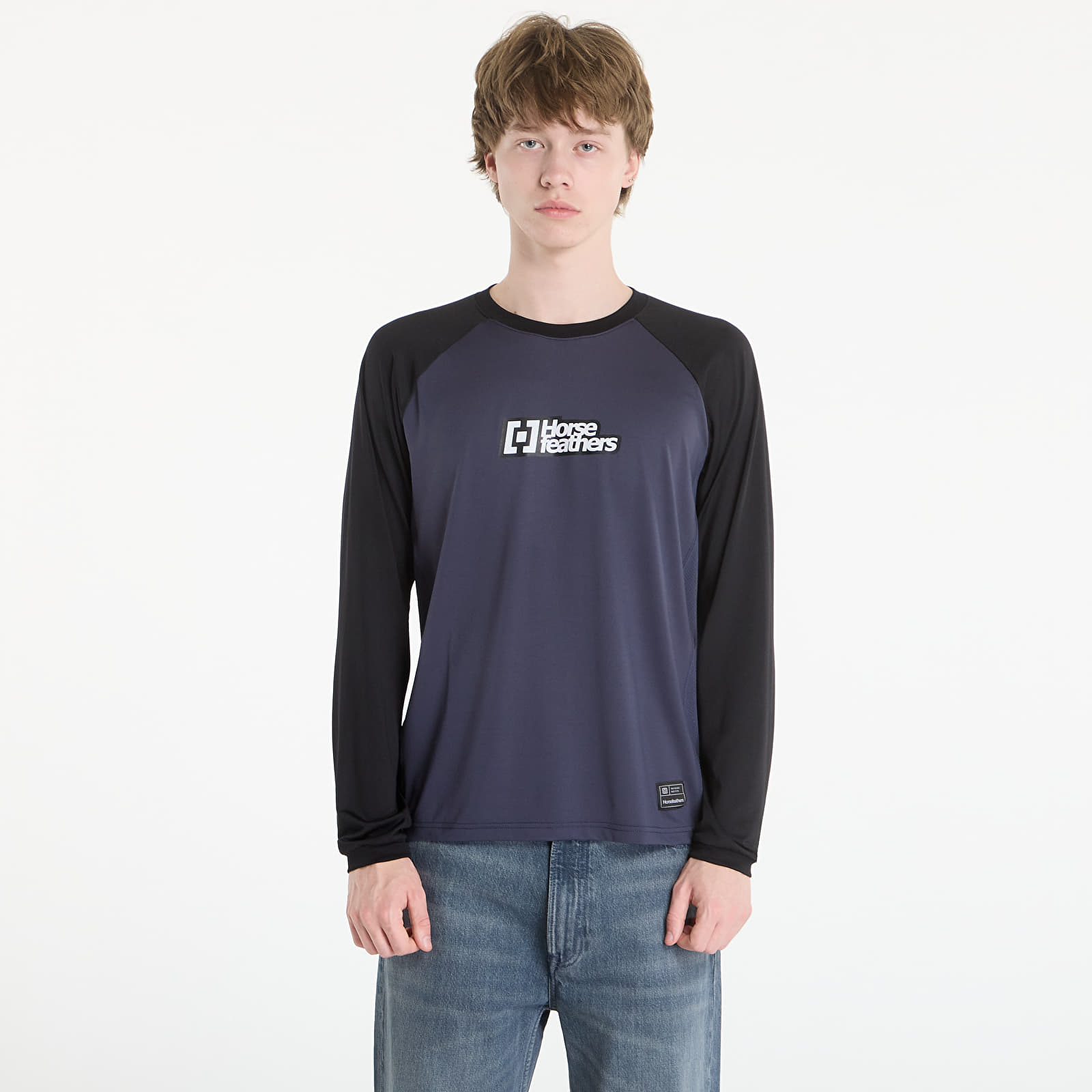 Dresy Horsefeathers Spike Ls Bike Jersey Indigo/ Black