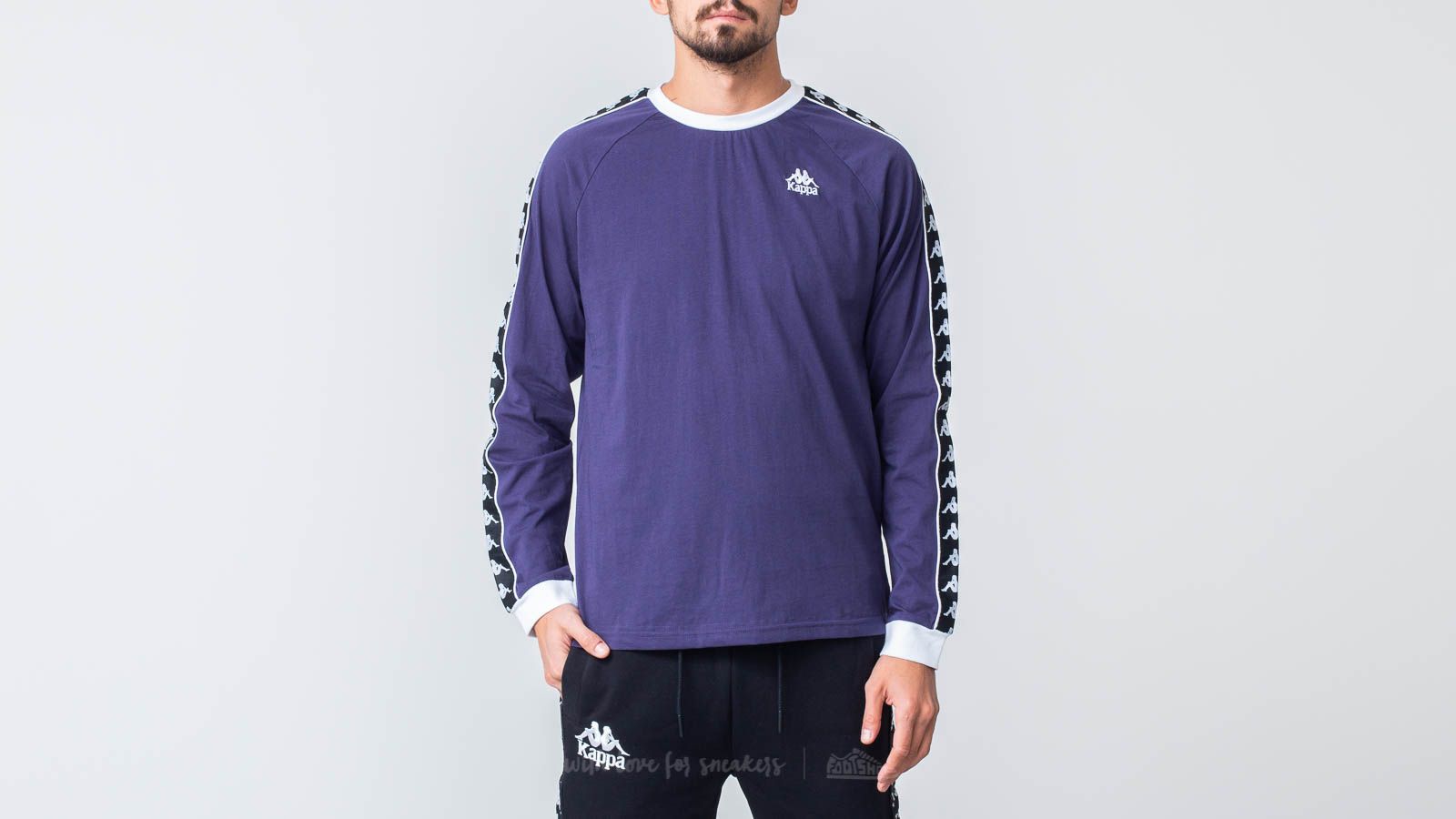 Camisetas Kappa 222 Banda  Auyen Tee Blue Greystone/ Black