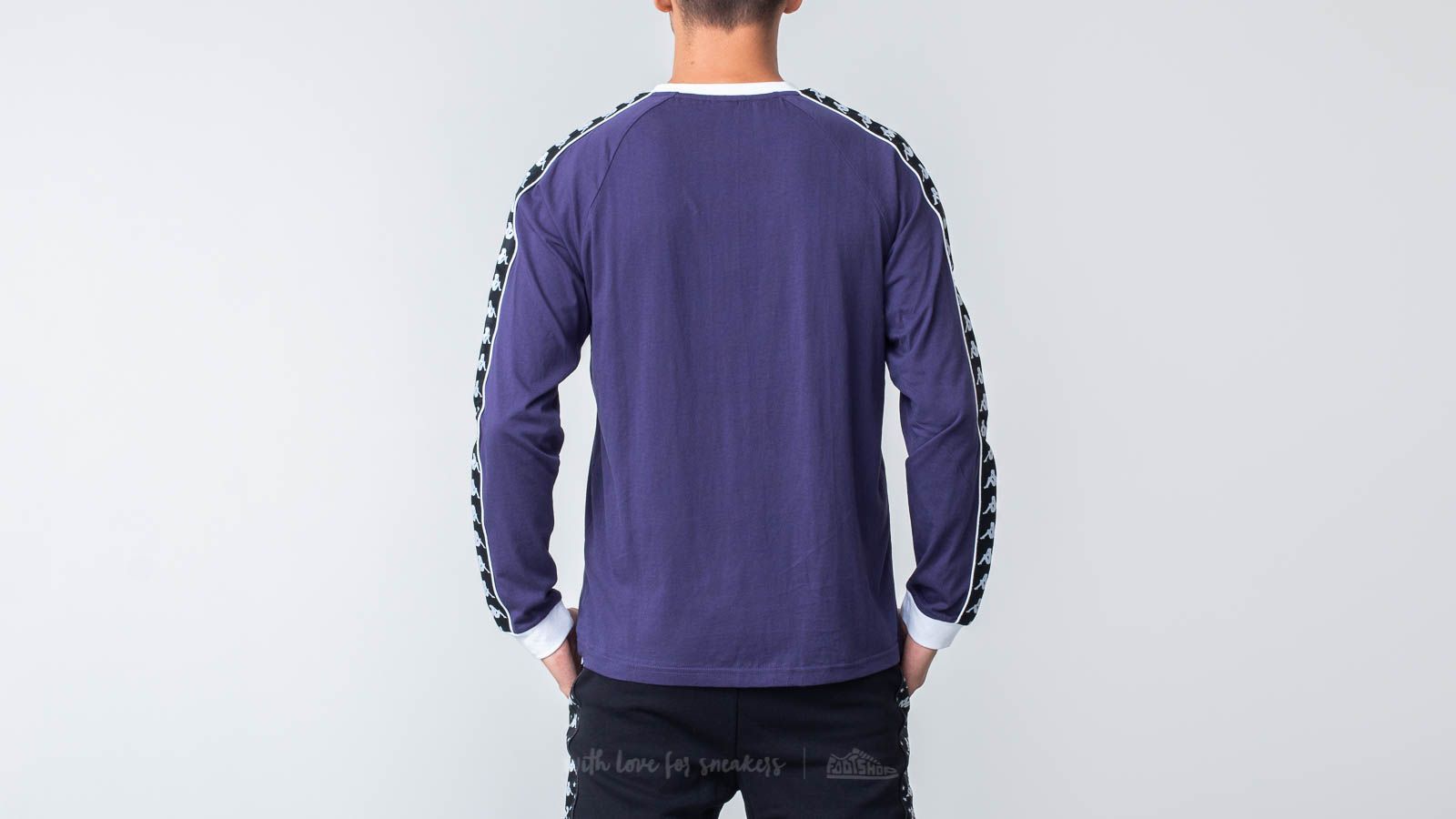 Camisetas Kappa 222 Banda  Auyen Tee Blue Greystone/ Black