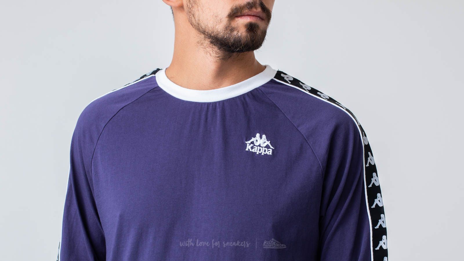 Camisetas Kappa 222 Banda  Auyen Tee Blue Greystone/ Black