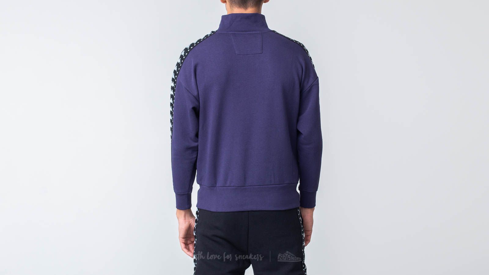 Hoodies och sweatshirts Kappa Authentic Alef Man Crewneck Blue Greystone/ Black