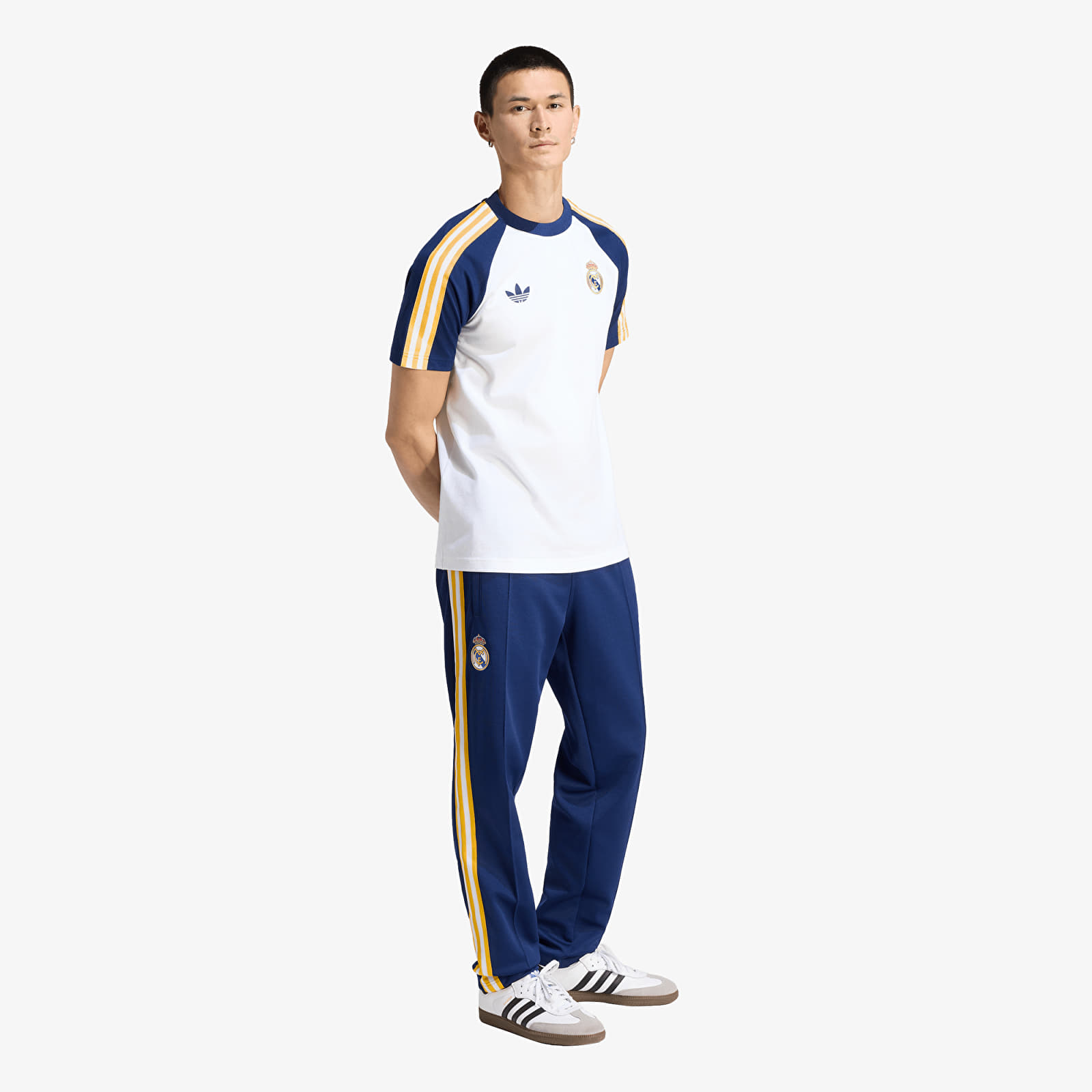 T-shirts adidas Real Madrid Originals T-Shirt White/ Dark Blue