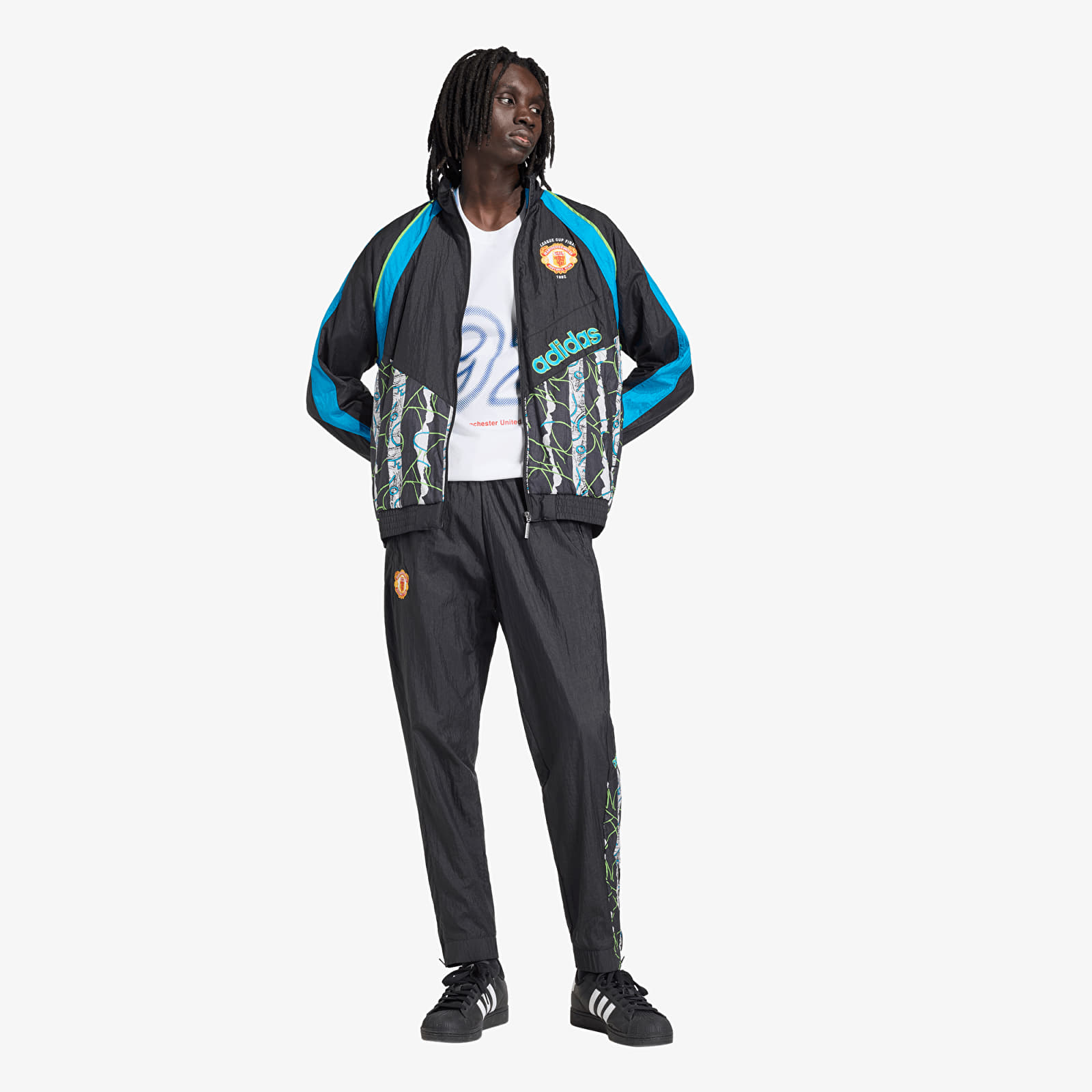 Bluzy adidas Manchester United Woven Track Top 90 Black