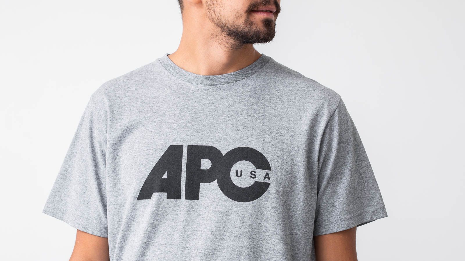 Marškinėliai A.P.C. Johnny Tee Grey