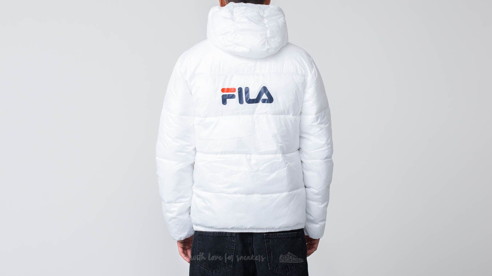 Jackets Fila Floyd Puff hood Jacket Bright White Footshop