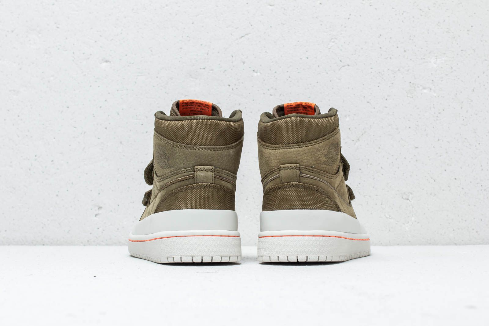 Férfi cipők Air Jordan 1 RE Hi Double Strap Olive Canvas/ Cone-Light Bone
