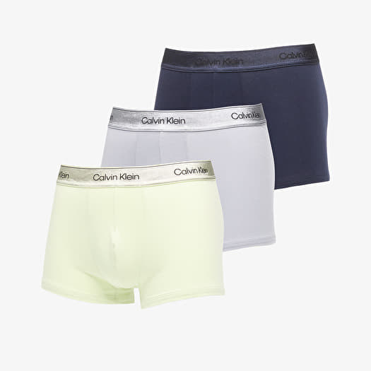 Bokserice Calvin Klein Trunk 3-Pack Green