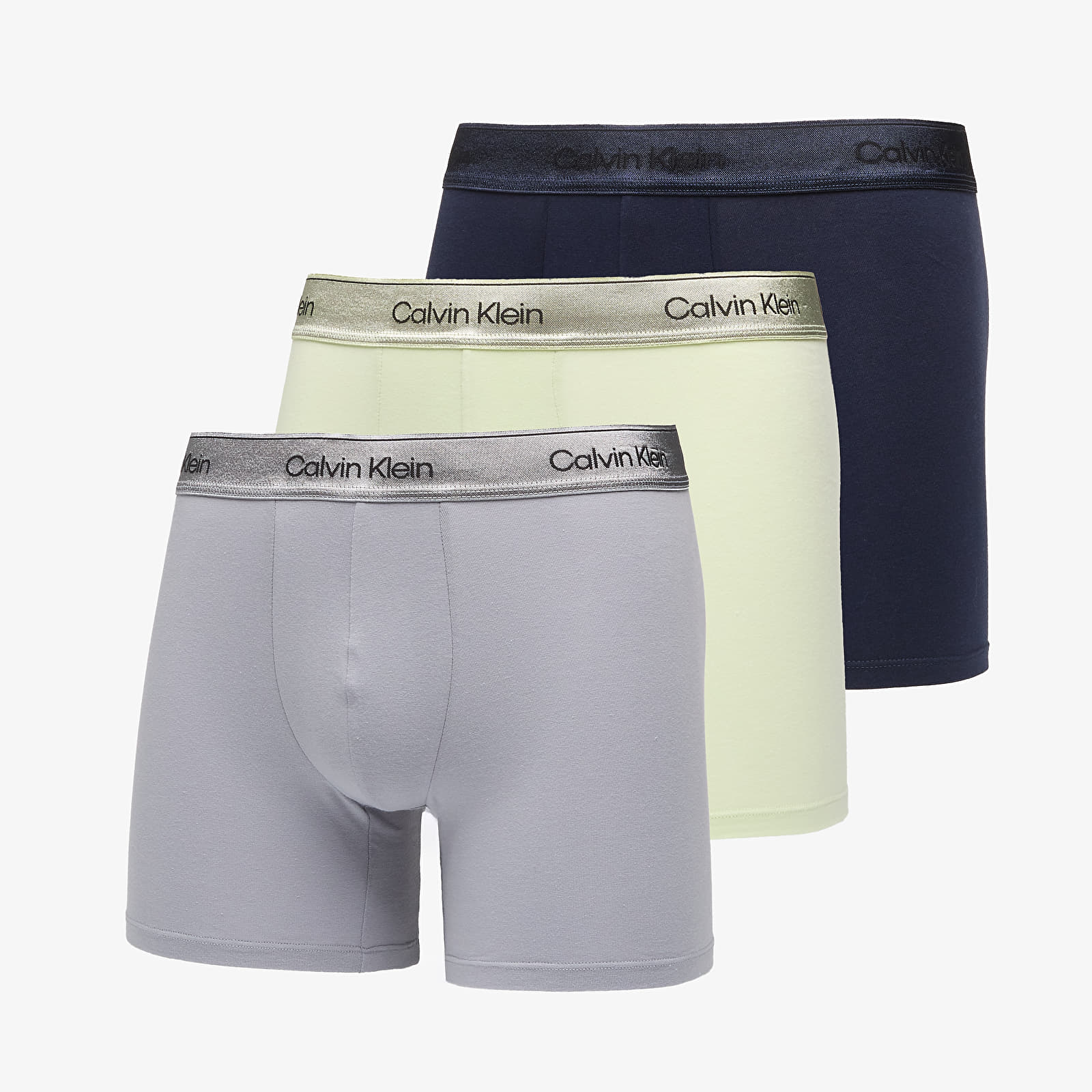 Bokseru šorti Calvin Klein Boxer Brief 3-Pack Green