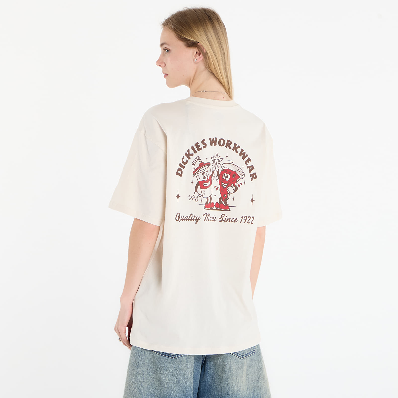 T-skjorter Dickies Pizza Tee UNISEX Beige
