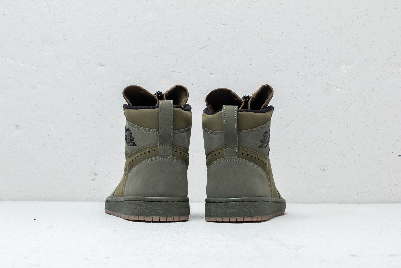 Pánské tenisky a boty Air Jordan 1 High Zip Olive Canvas/ Black