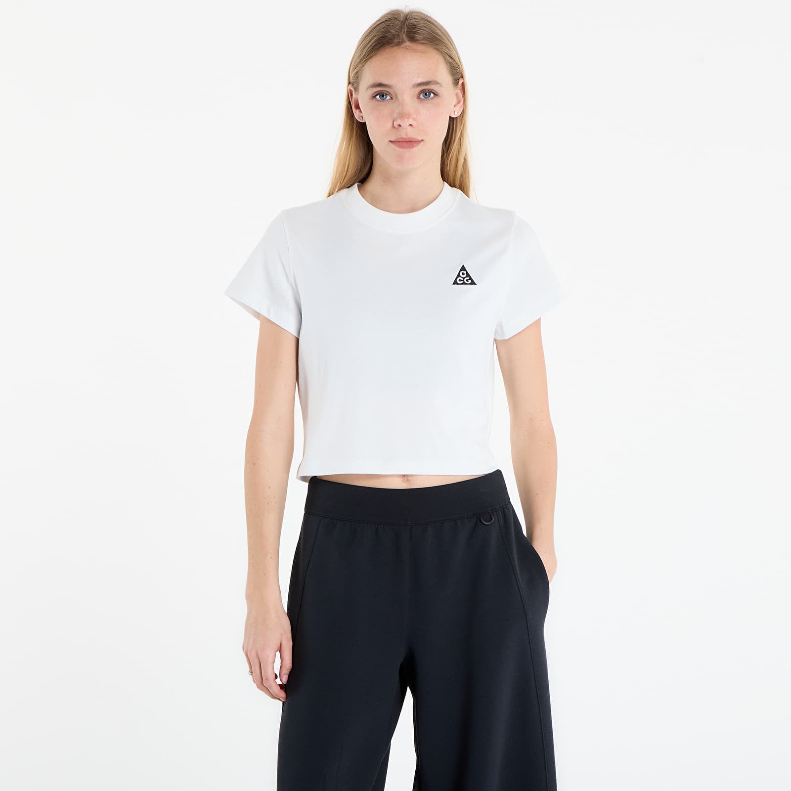 Majice i košulje Nike ACG Women's Dri-FIT Short-Sleeve Top Summit White/ Black