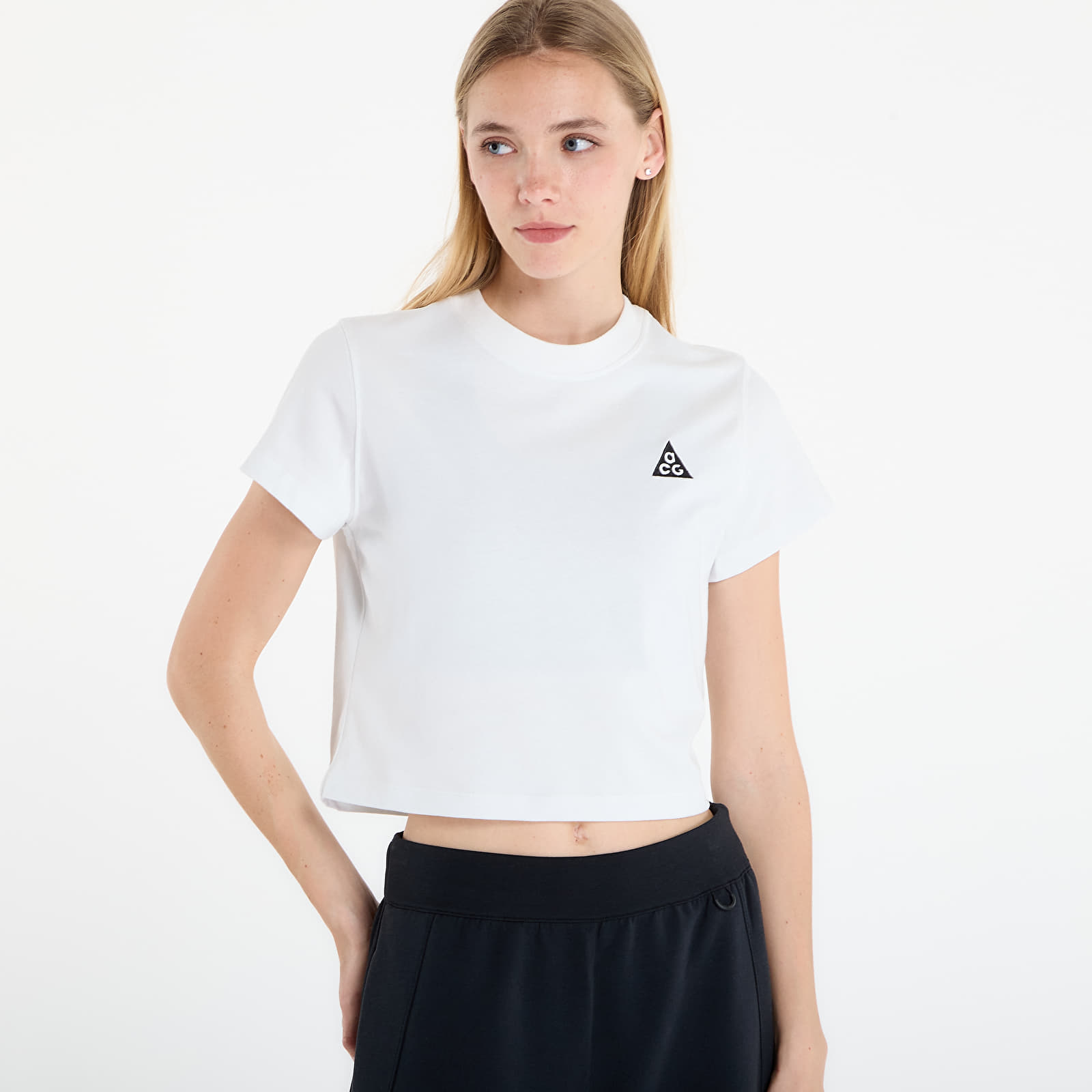 Majice i košulje Nike ACG Women's Dri-FIT Short-Sleeve Top Summit White/ Black