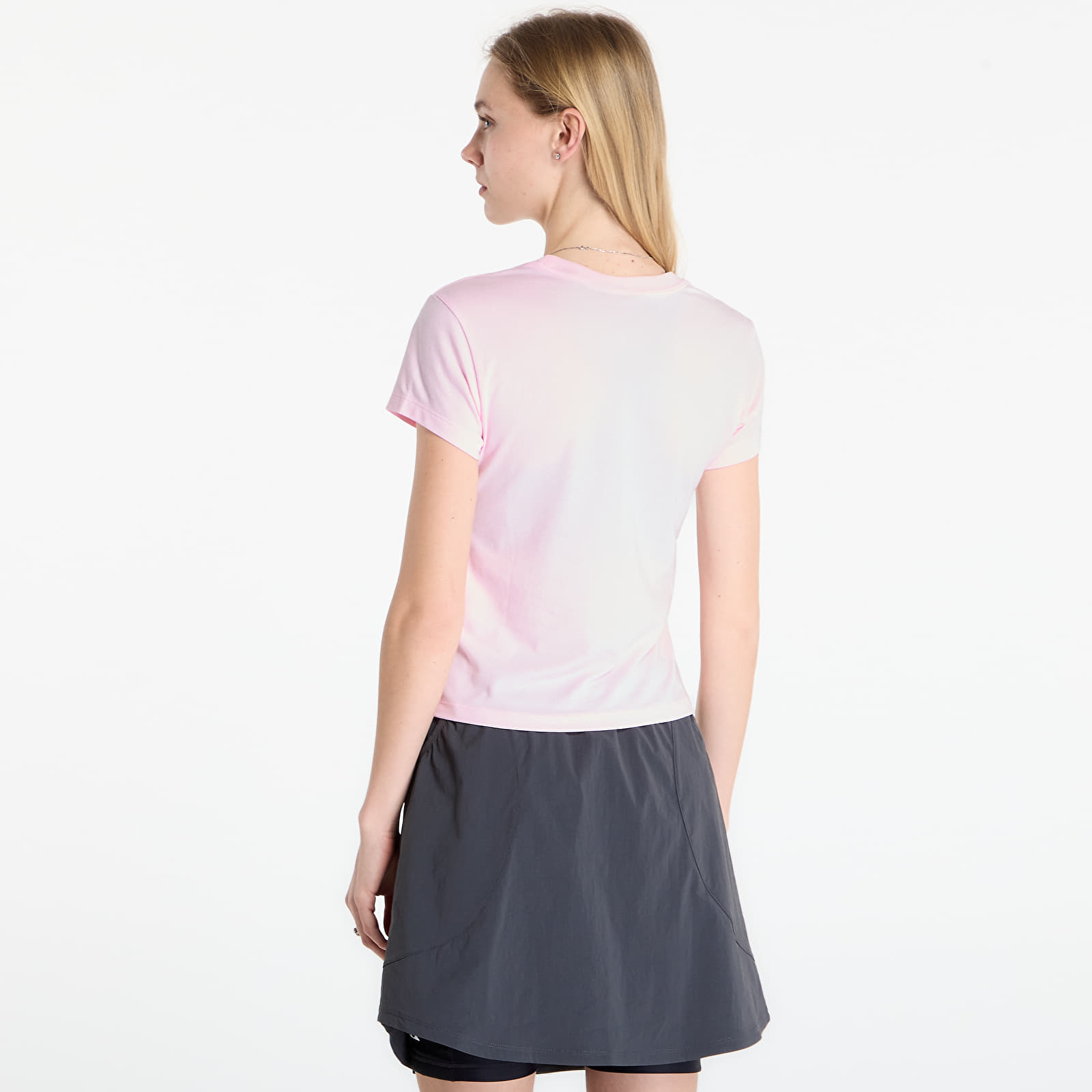 Dames T-shirts Nike Sportswear Chill Knit Women's Slim Cropped T-Shirt Pink Foam