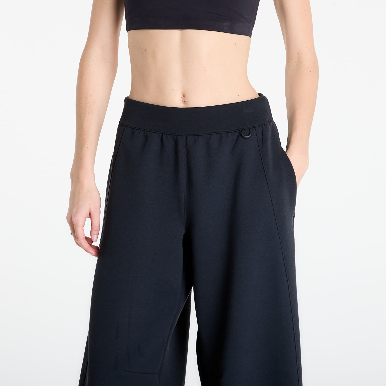 Tepláky Nike 24.7 ImpossiblySoft Women's High-Waisted Wide-Leg Pants Black/ Black/ Dk Smoke Grey