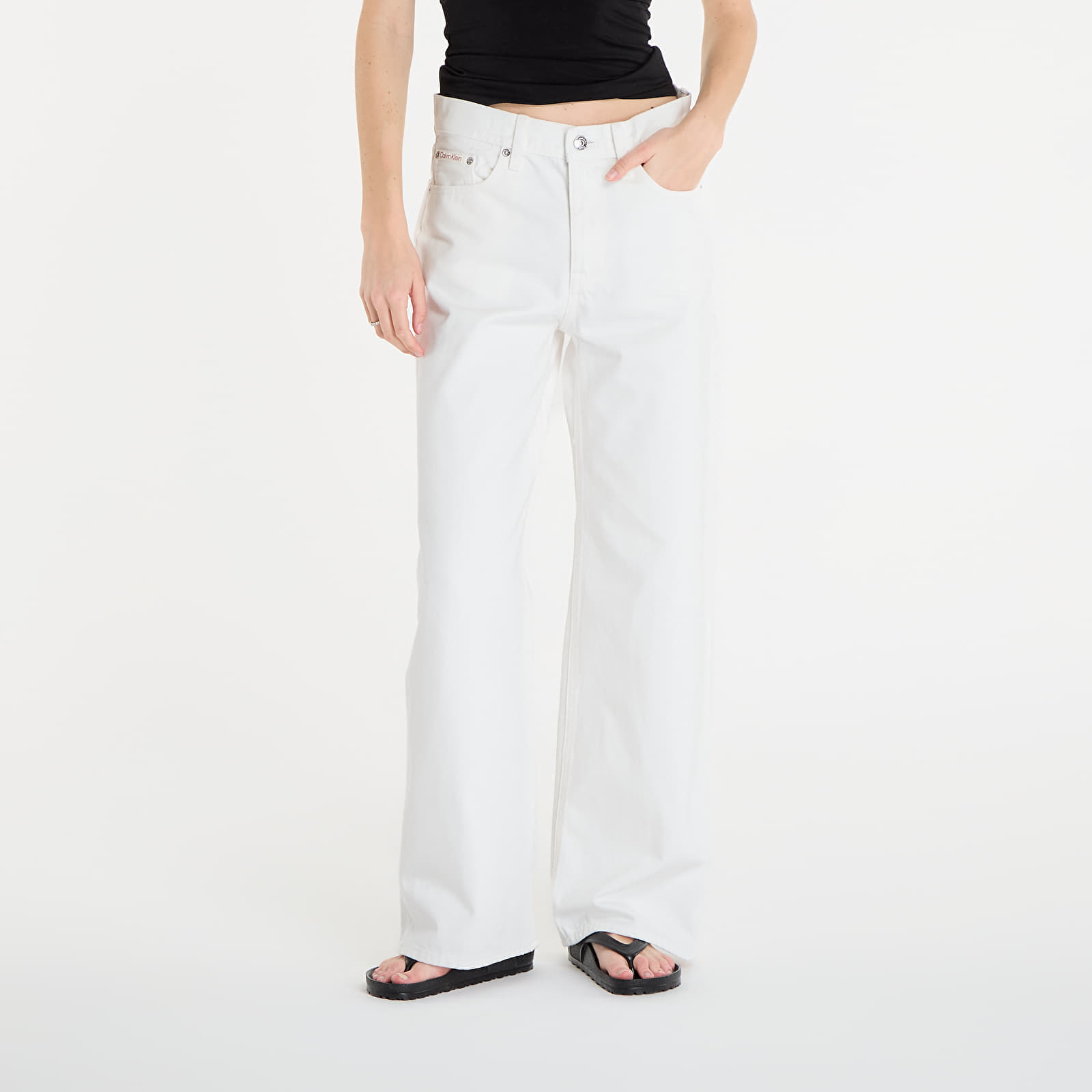 Дънки Calvin Klein Jeans Low Rise Soft Baggy Jeans White S/29