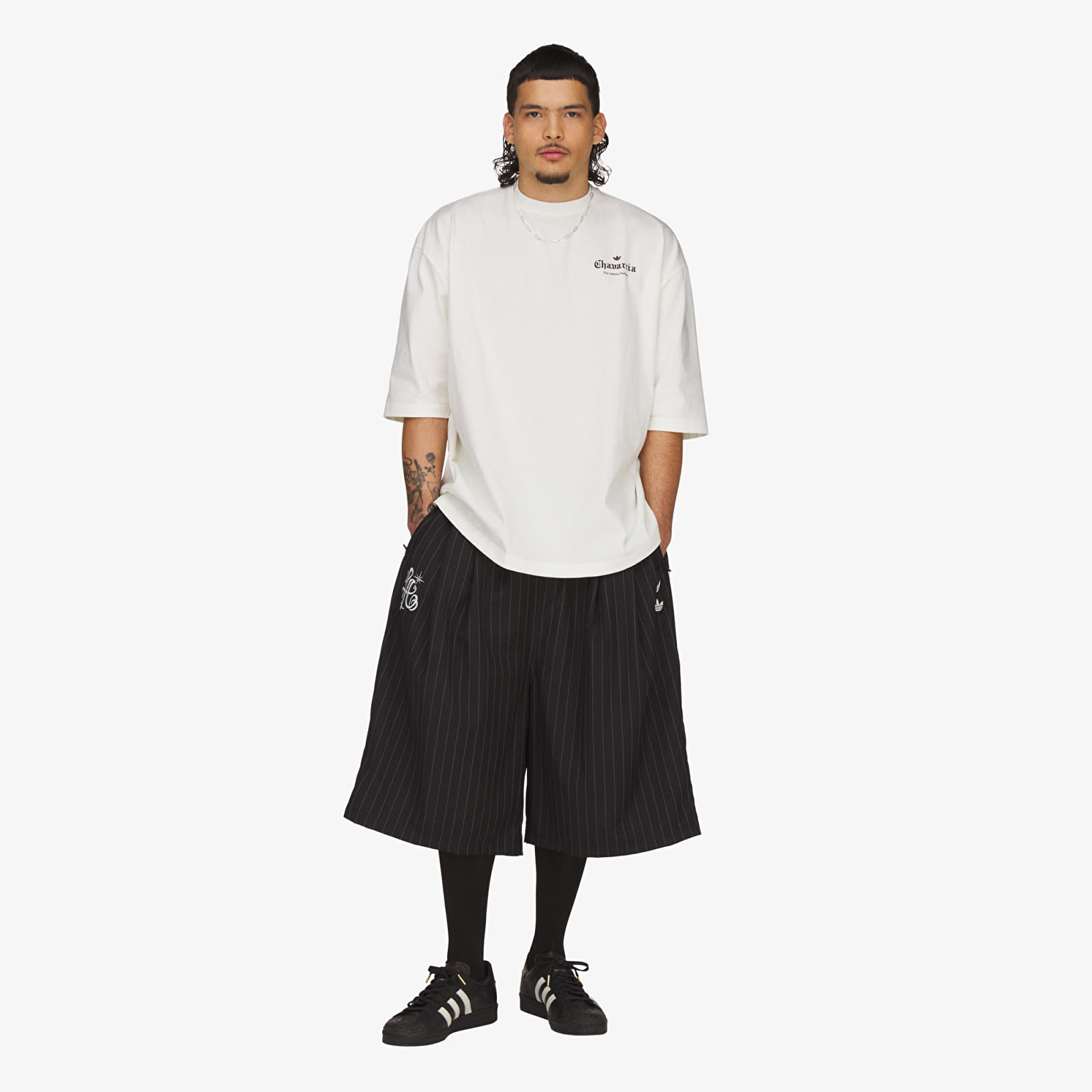 T-Shirts adidas x Willy Chavarria Logo Ss T-Shirt Off White