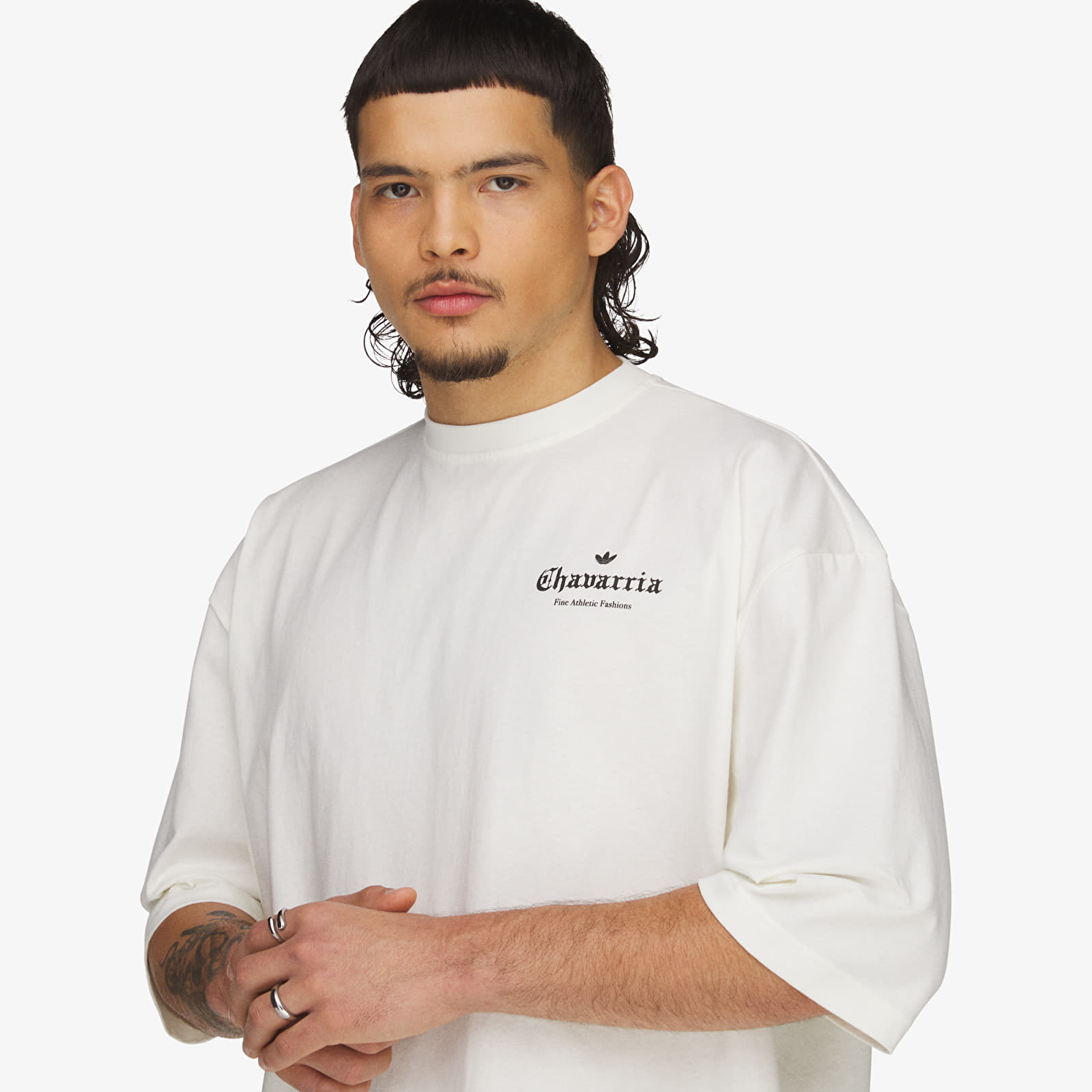 T-Shirts adidas x Willy Chavarria Logo Ss T-Shirt Off White