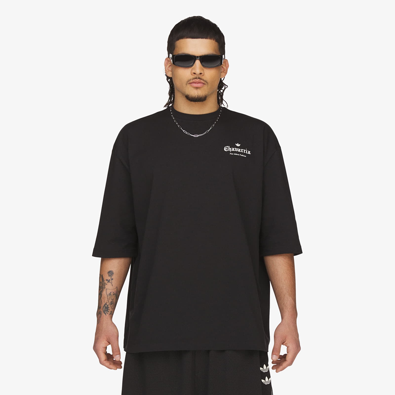 T-Shirts adidas x Willy Chavarria Logo Ss T-Shirt Black