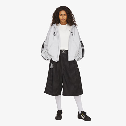 Shorts adidas x Willy Chavarria Pinstripe Long Short Black/ White