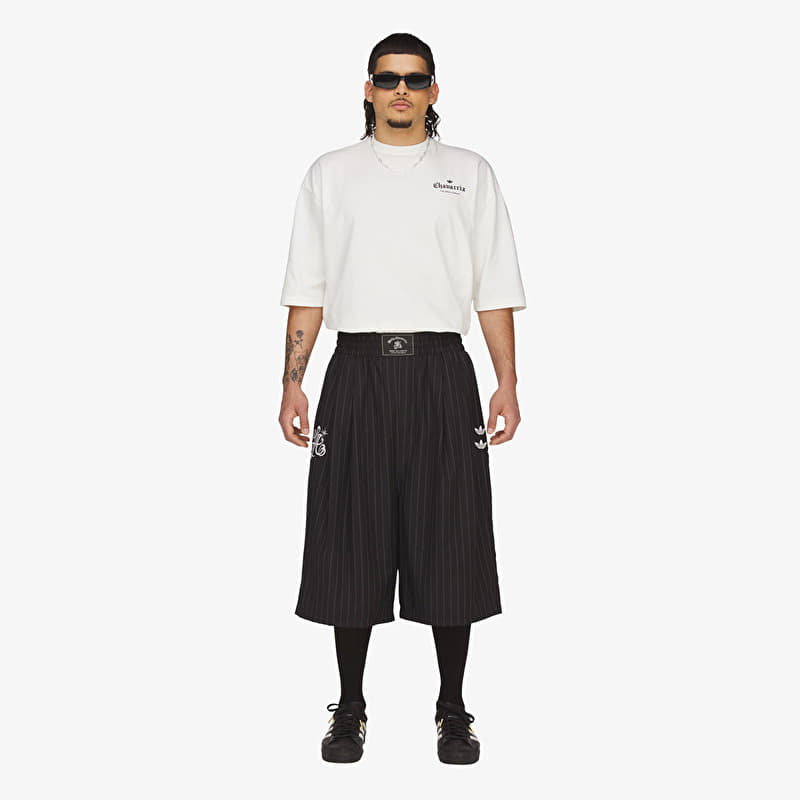 adidas x Willy Chavarria Pinstripe Long Short Black/ White | Footshop