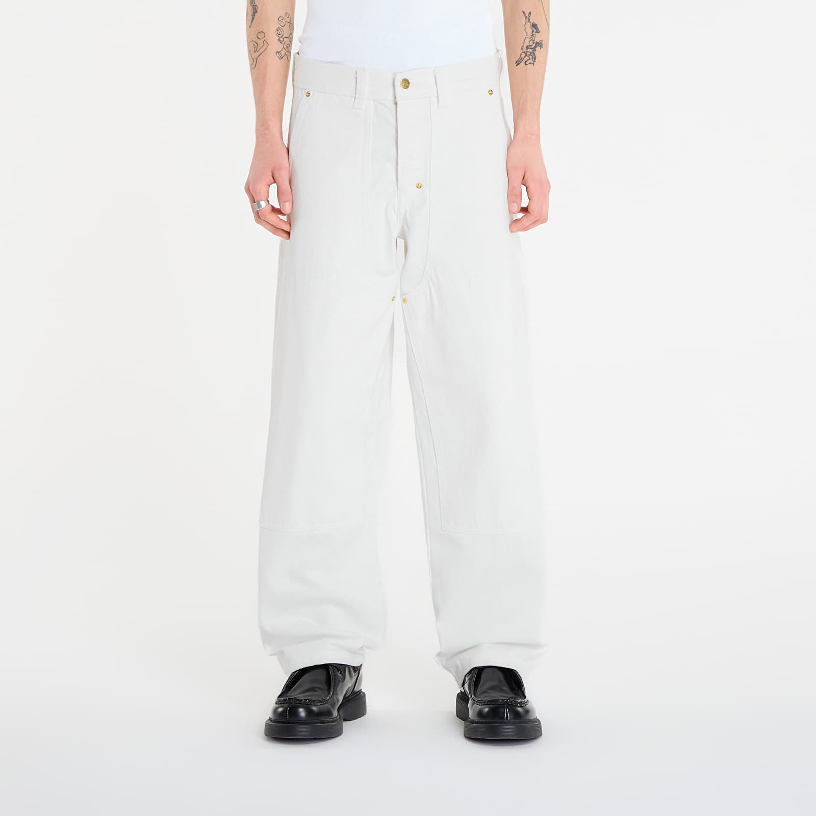 Jeans Dickies Selvedge Double Knee Deni White