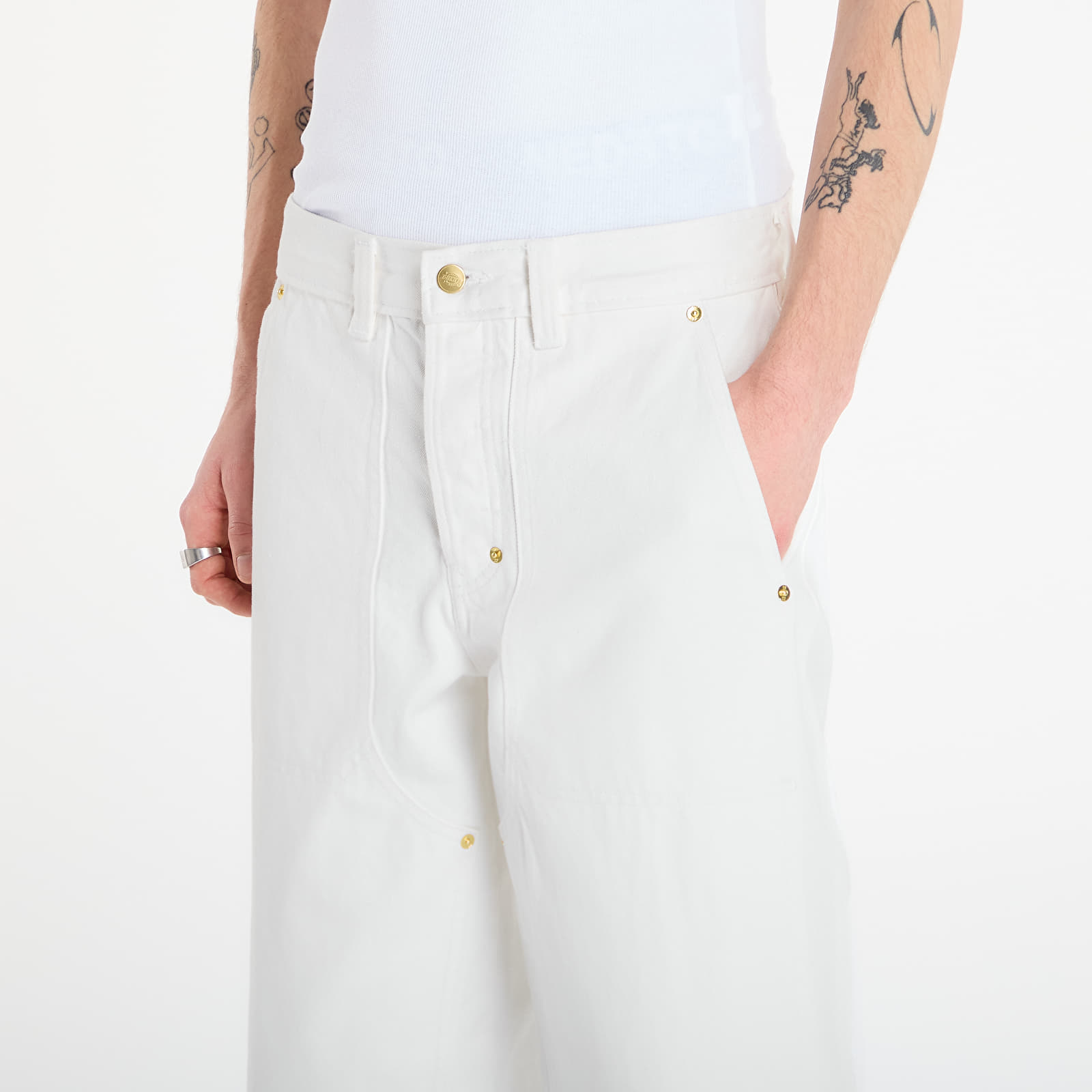 Jeans Dickies Selvedge Double Knee Deni White