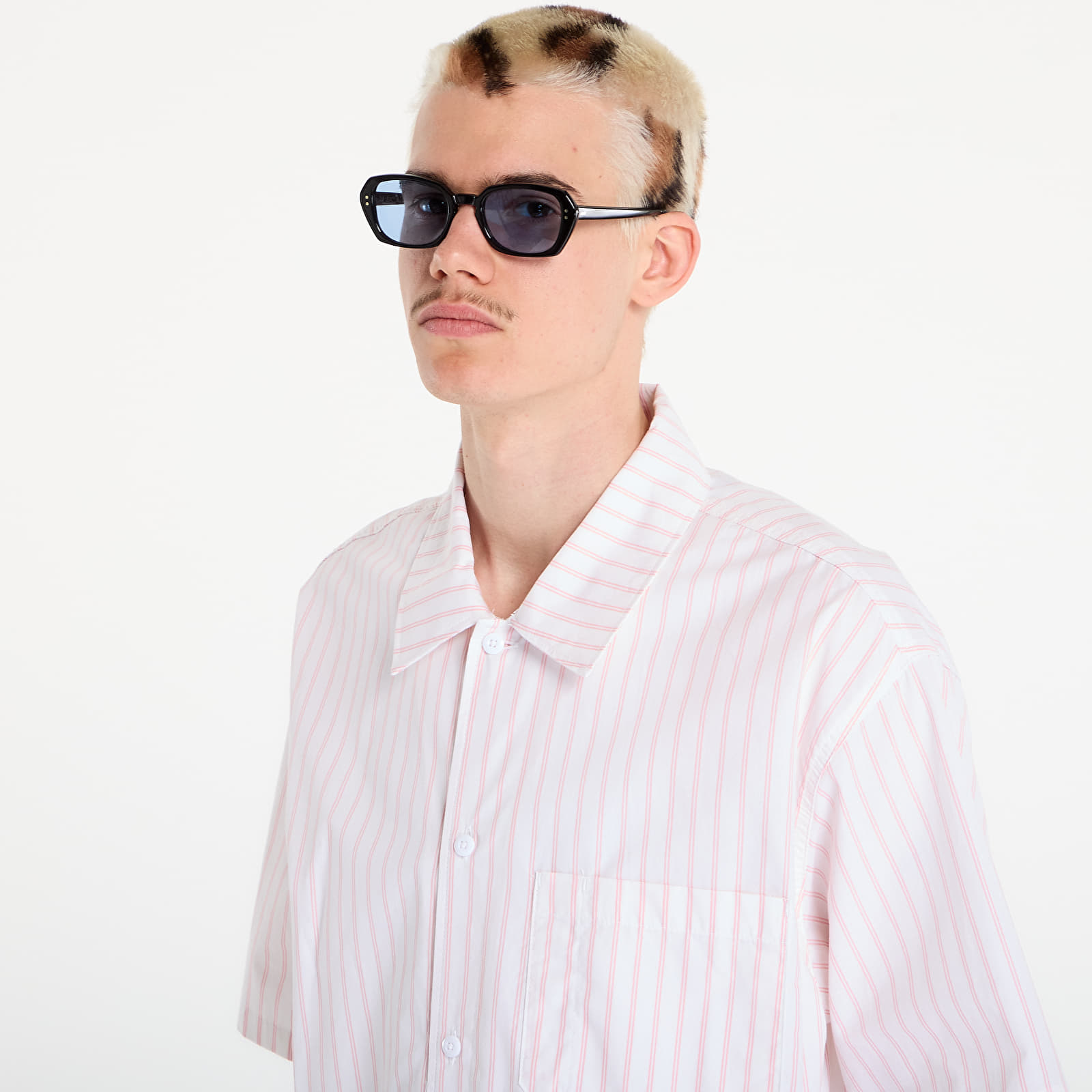 Shirts Dickies Venedocia Stripe Shirt Short Sleeve White