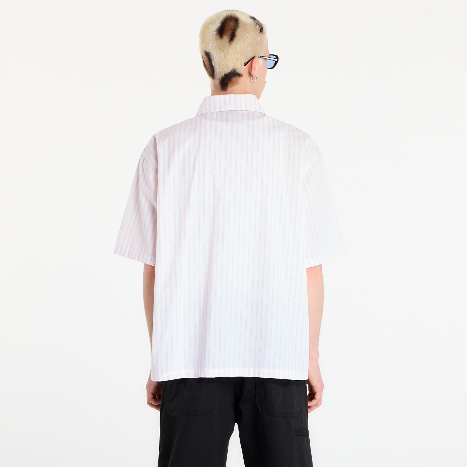 Shirts Dickies Venedocia Stripe Shirt Short Sleeve White
