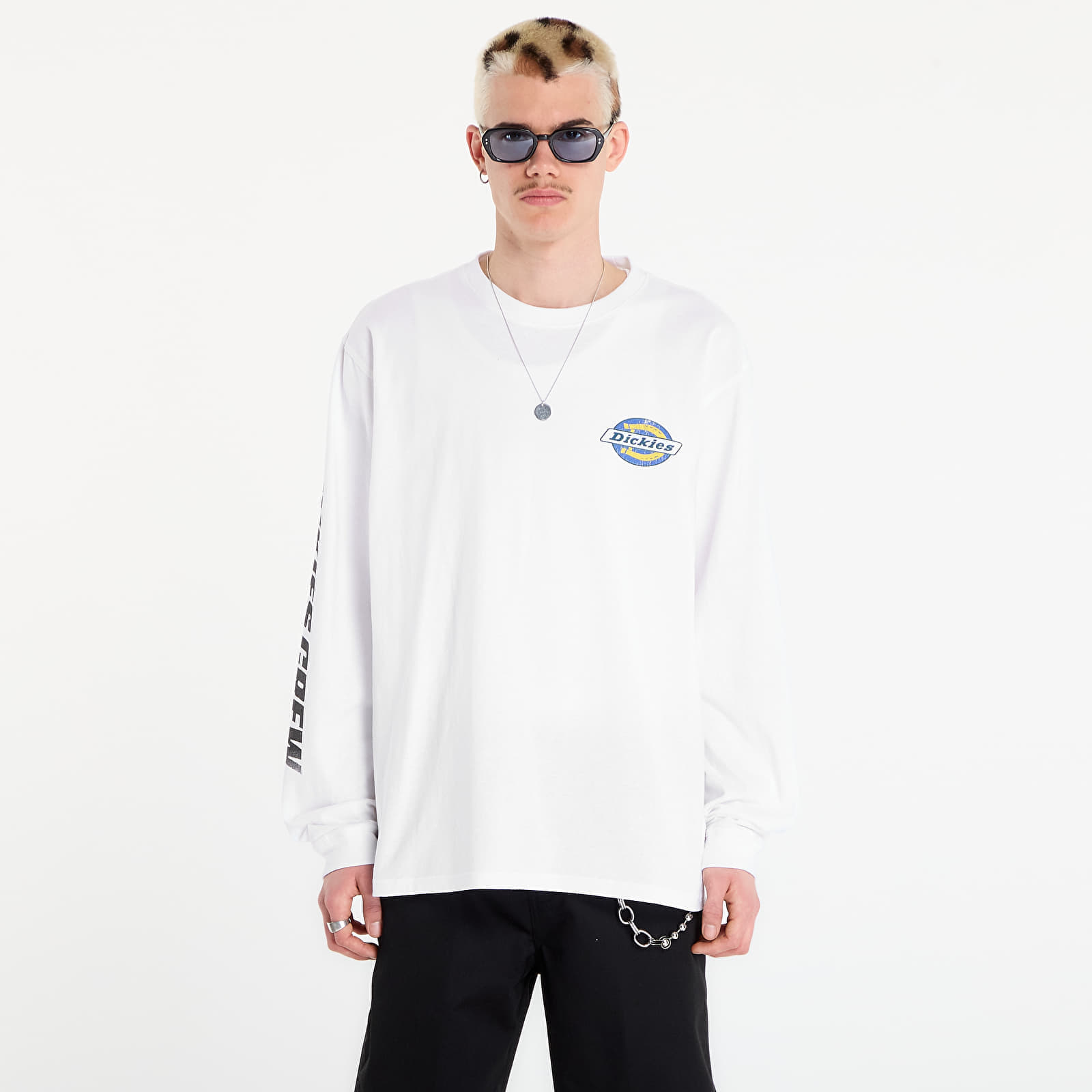 Тениска Dickies Nashport Long Sleeve Tee White M
