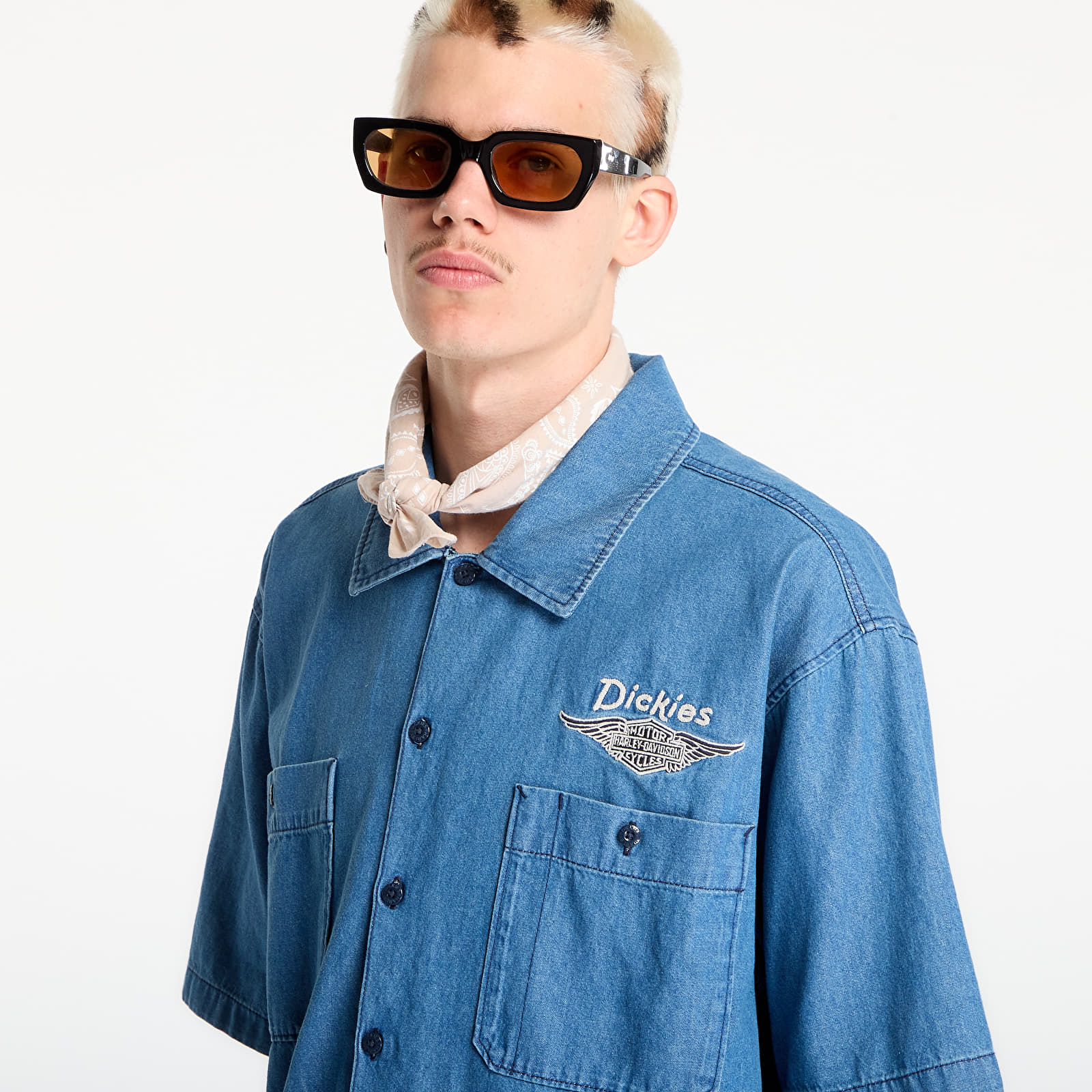 Shirts Dickies M X Hoodie Cbry Wk St Blue