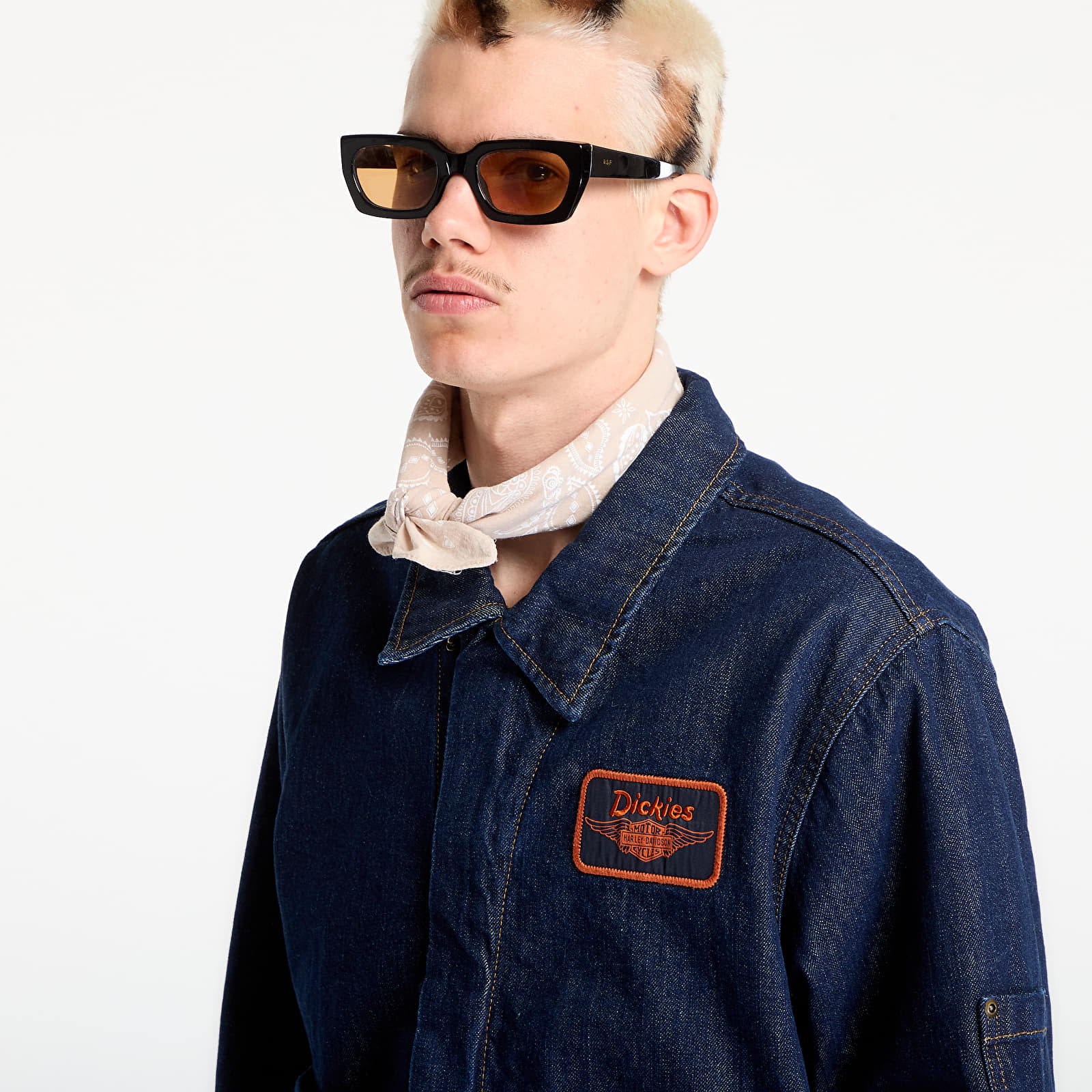 Jakne Dickies M X Hoodie Denim Jacket Blue