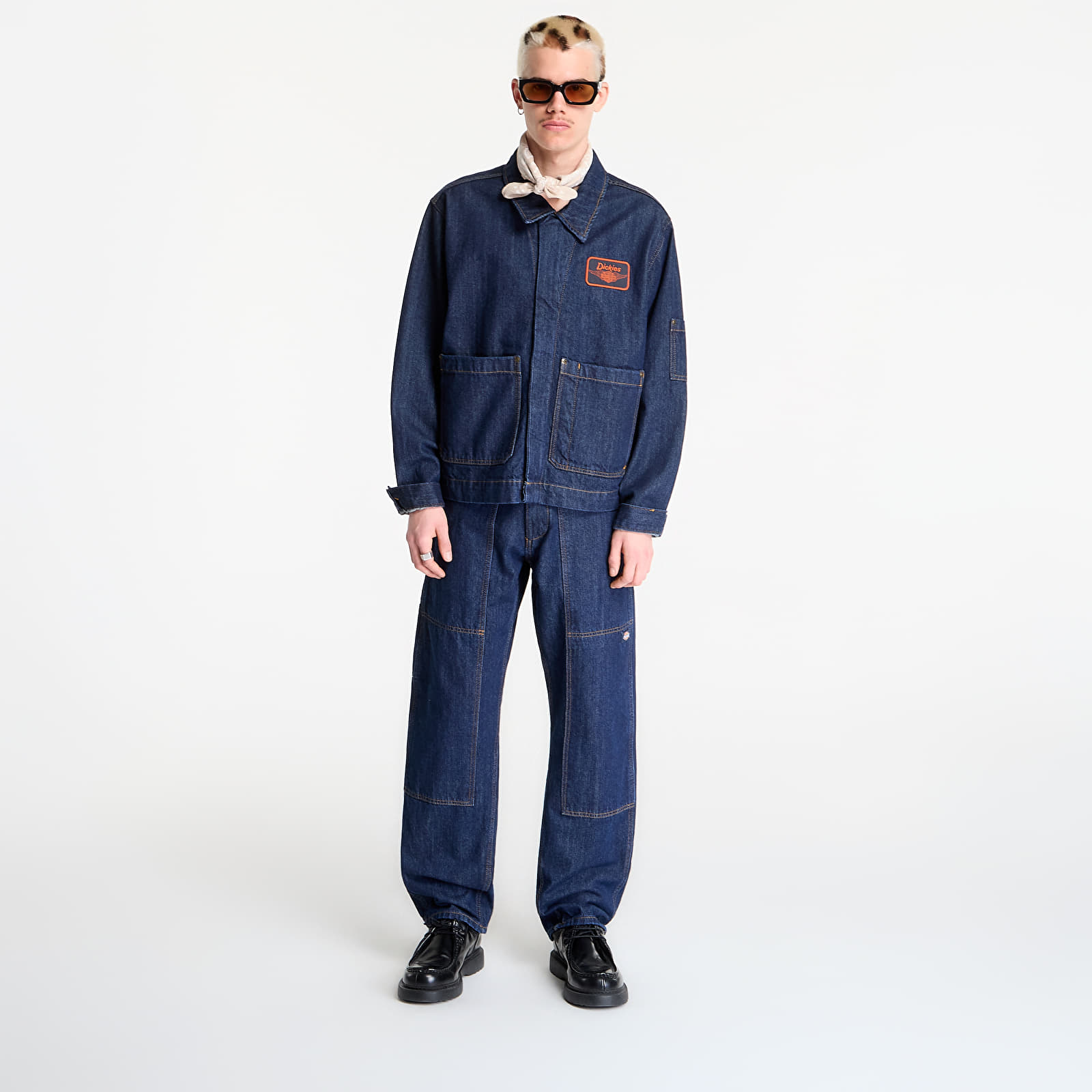 Jakne Dickies M X Hoodie Denim Jacket Blue