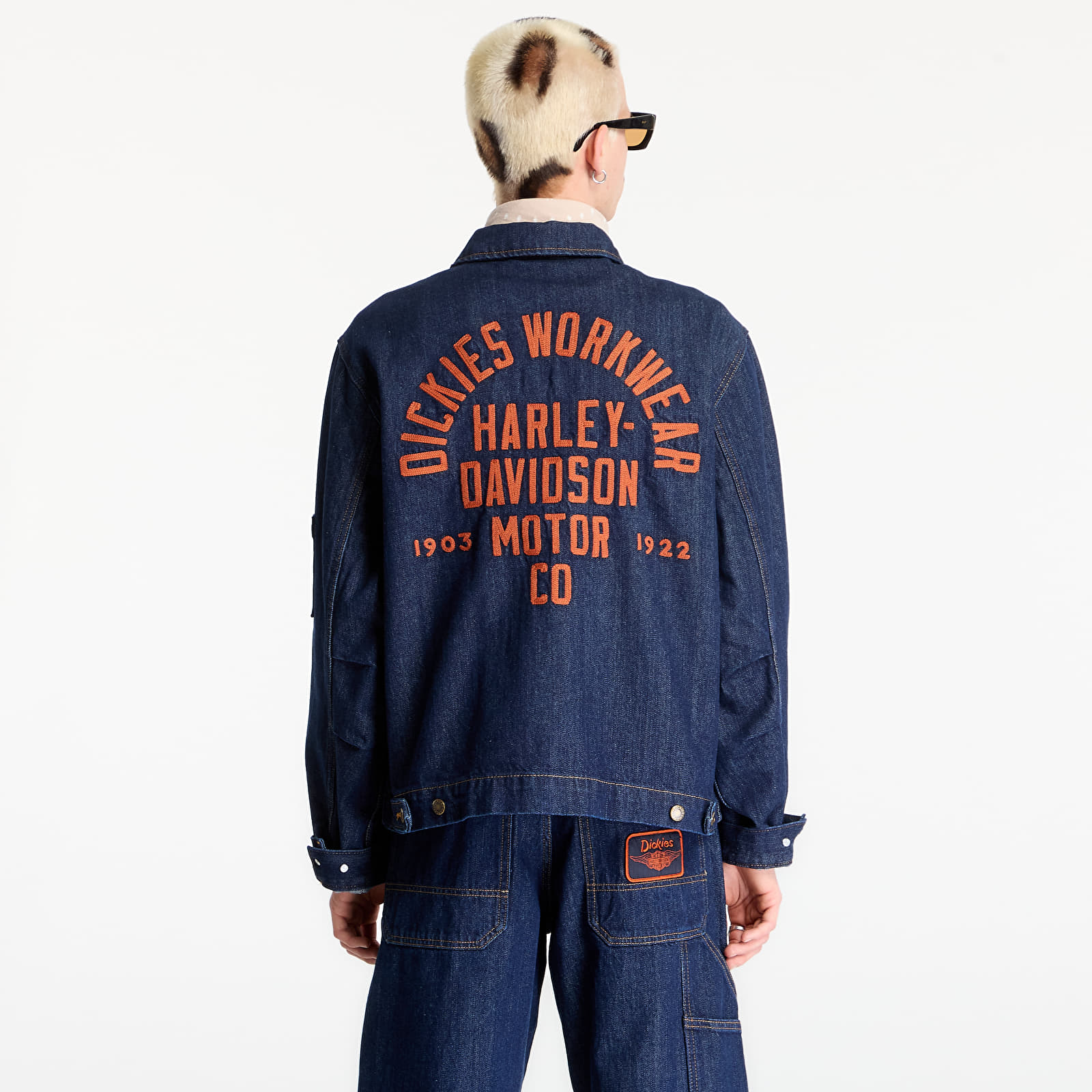 Jakne Dickies M X Hoodie Denim Jacket Blue