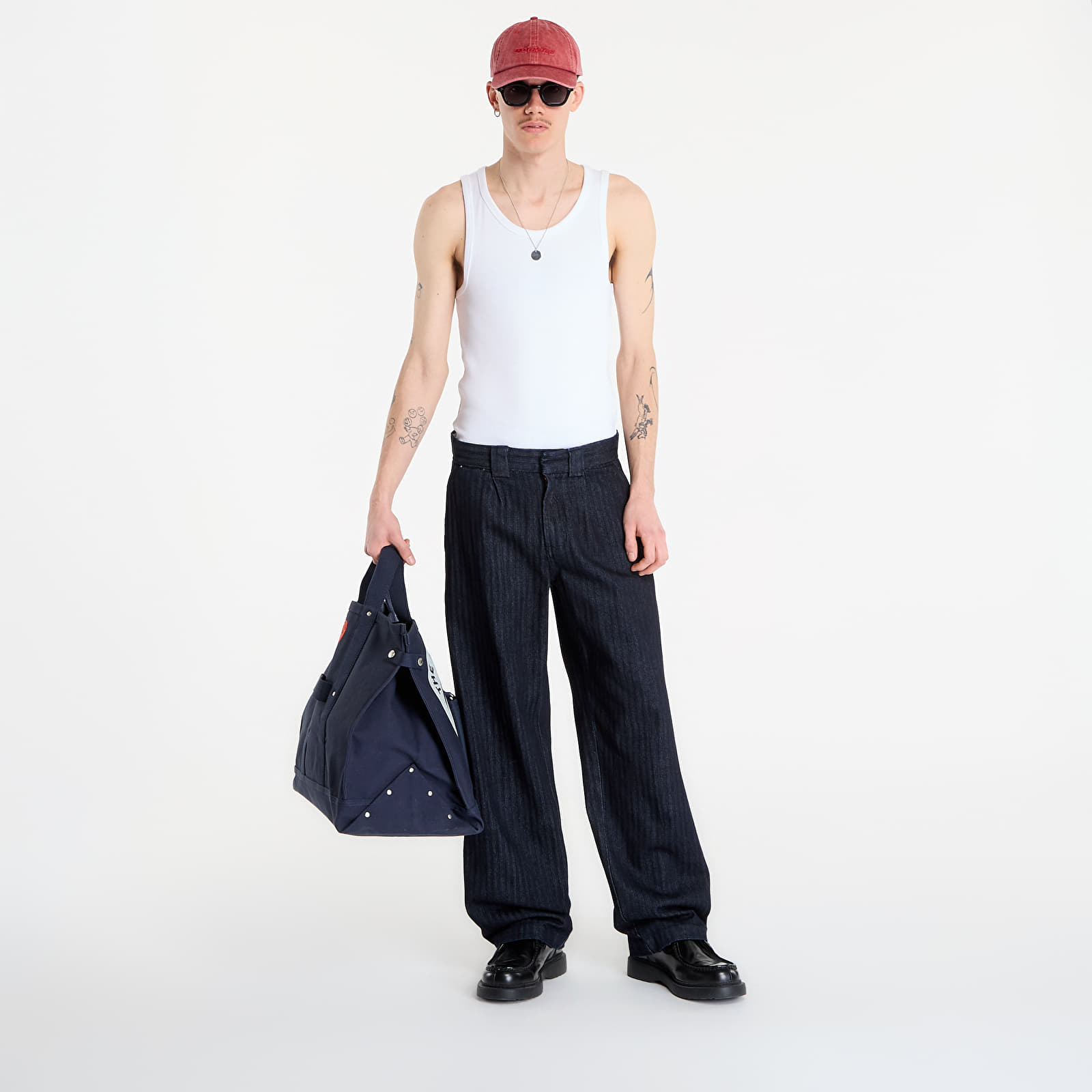 Jeans Dickies Selvedge Herringbone Denim Rinsed Black