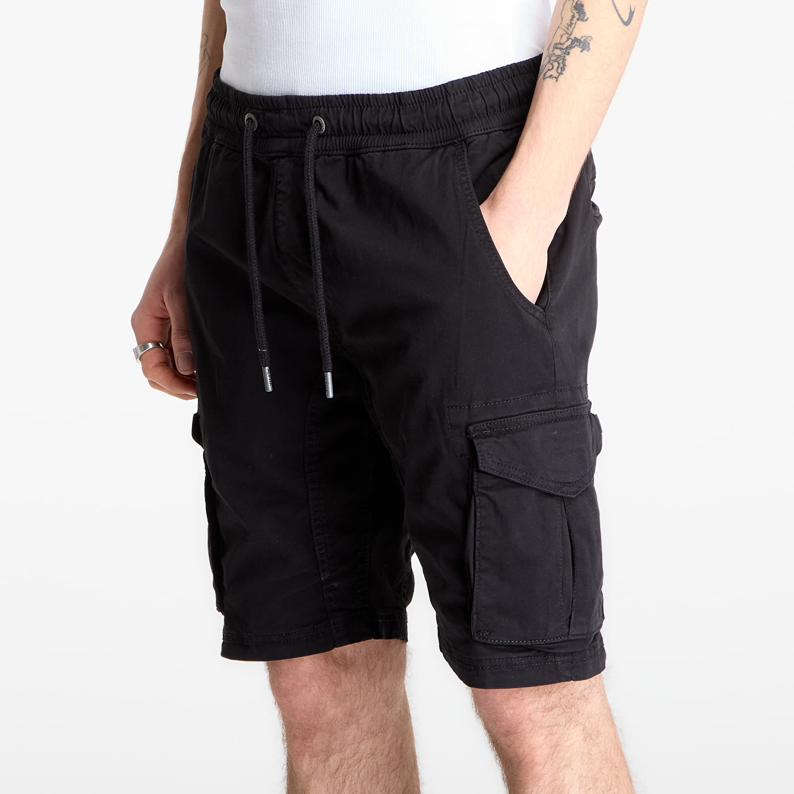 Korte broeken Alpha Industries Cotton Twill Jogger Short Black