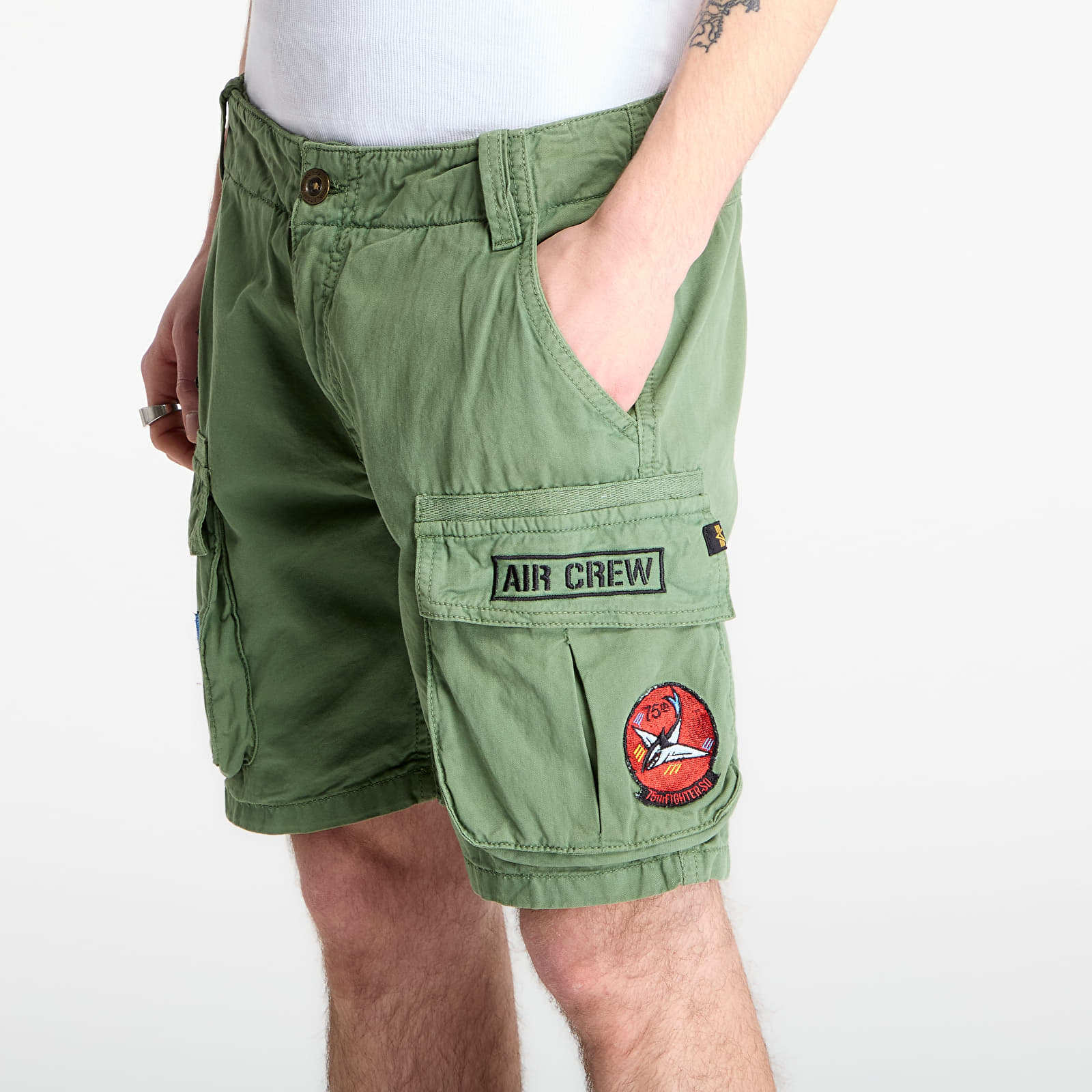 Korte broeken Alpha Industries Flying Tigers Shorts Vintage Green