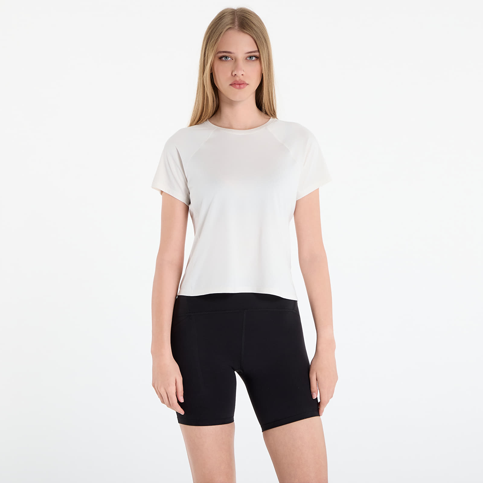 T-shirty damskie The North Face Jaida Ss Tee White Dune Light Heather