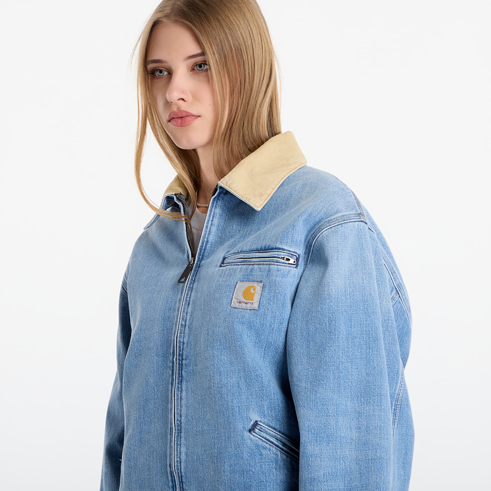 Herrenjacken Carhartt WIP OG Detroit Jacket UNISEX Blue/ Dusty H Brown
