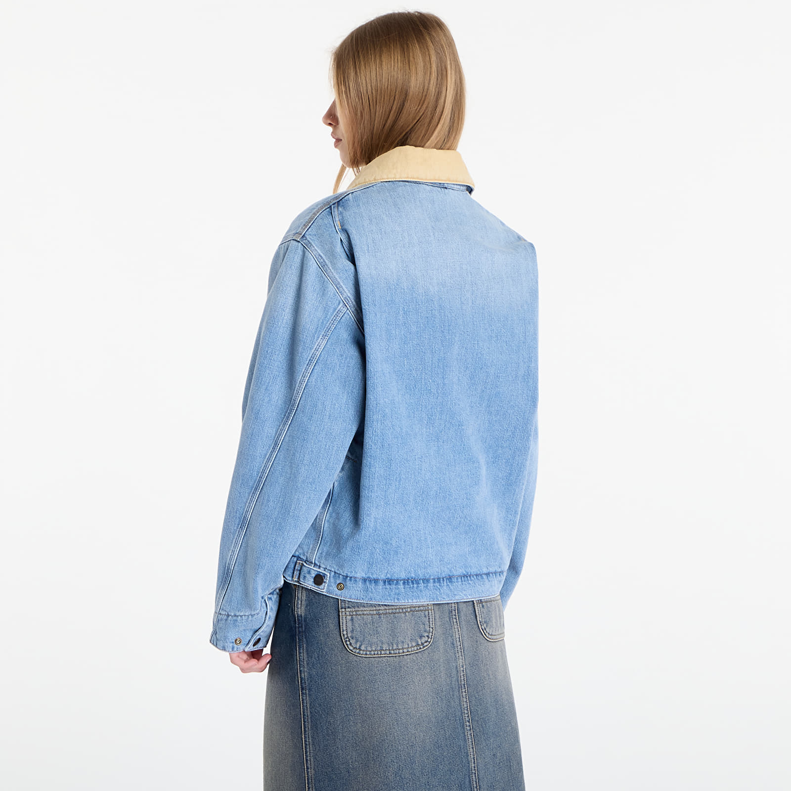 Herrenjacken Carhartt WIP OG Detroit Jacket UNISEX Blue/ Dusty H Brown